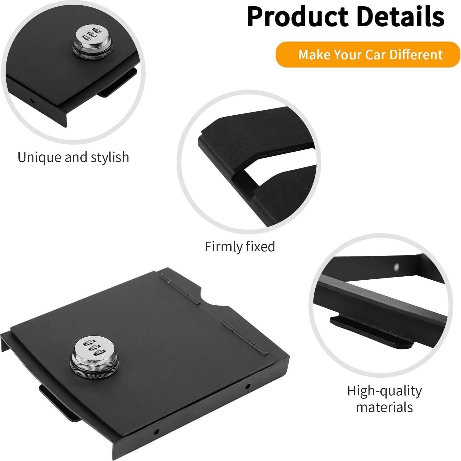 Caja de Almacenamiento Hoolcar con Cerradura para Jeep Wrangler JL 2018-2024