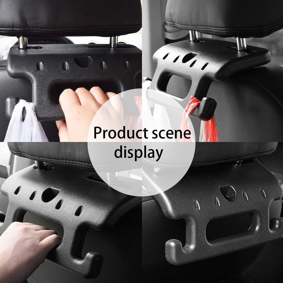 Gancho para Reposacabezas AUCELI - Organizador de Coche, 2 Piezas