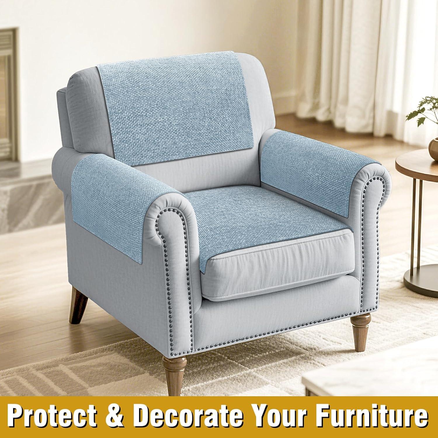 Cubiertas de Brazo de Sofá LovoGemy 61x51cm Impermeables 2 Pcs