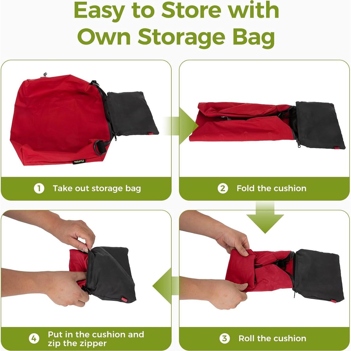 Cojín de Viaje Inflable ATEPA 4 en 1, Almohada y Soporte