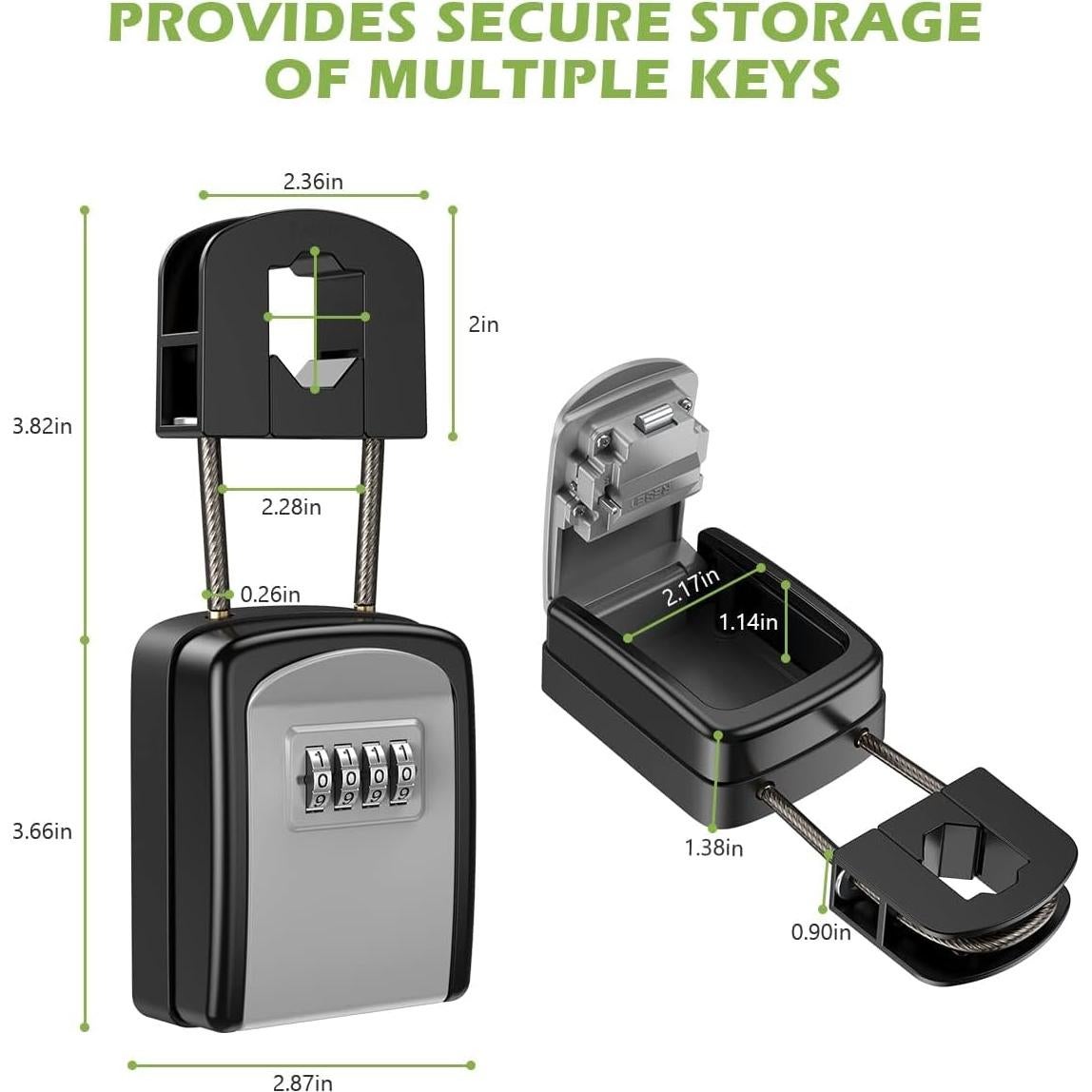 Caja de Seguridad para Llaves KeeKit con Combinación 4 Dígitos
