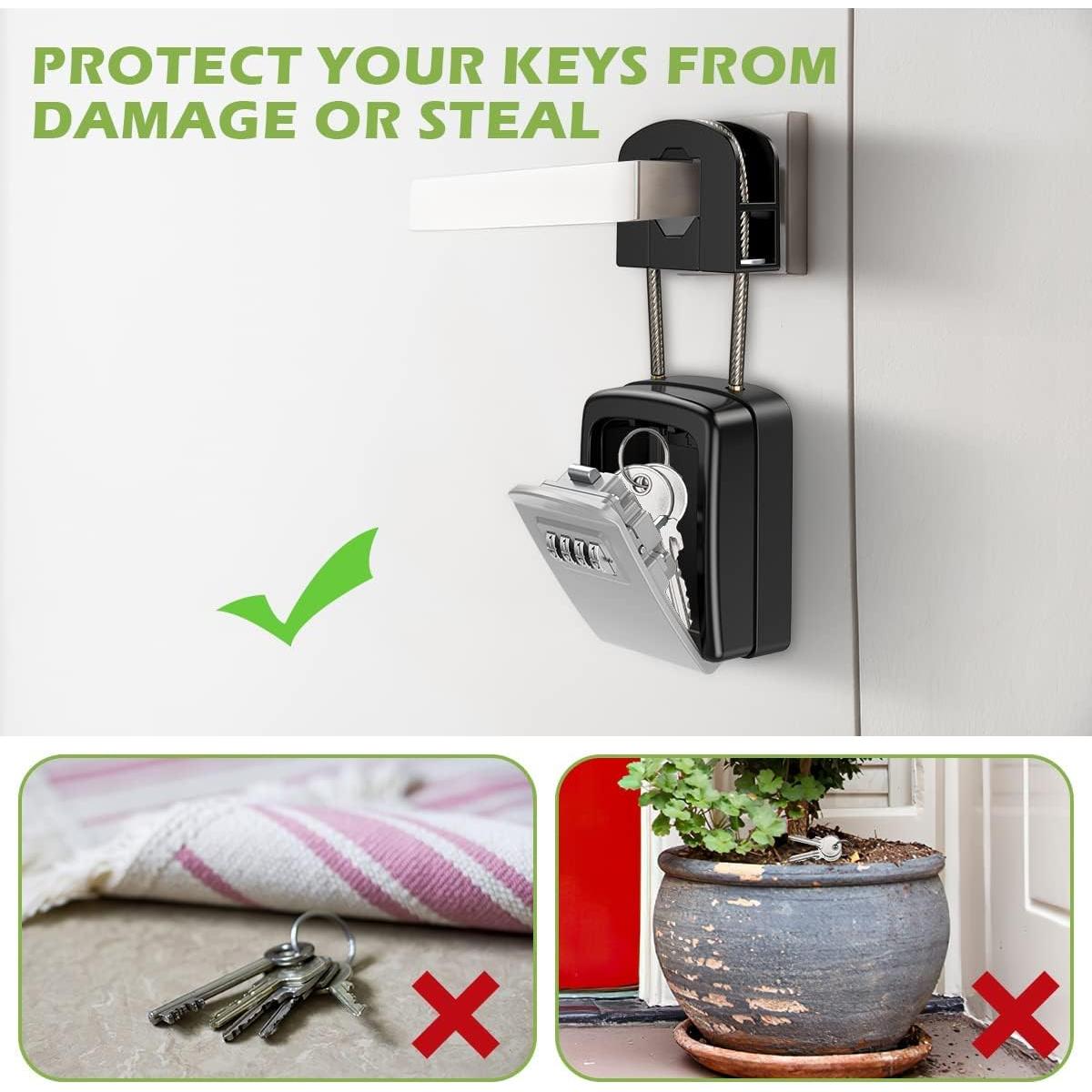 Caja de Seguridad para Llaves KeeKit con Combinación 4 Dígitos