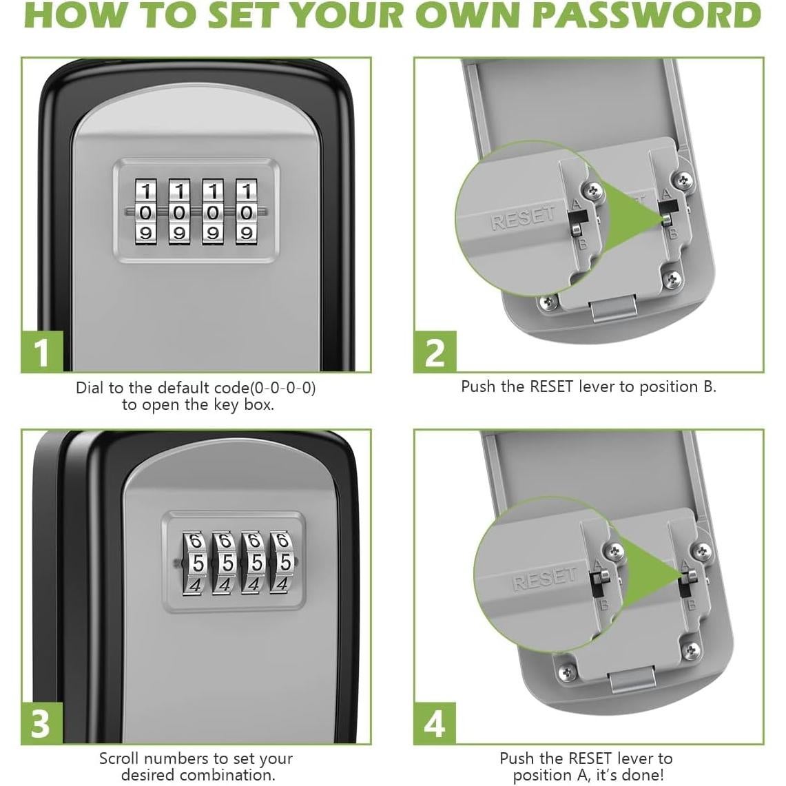 Caja de Seguridad para Llaves KeeKit con Combinación 4 Dígitos