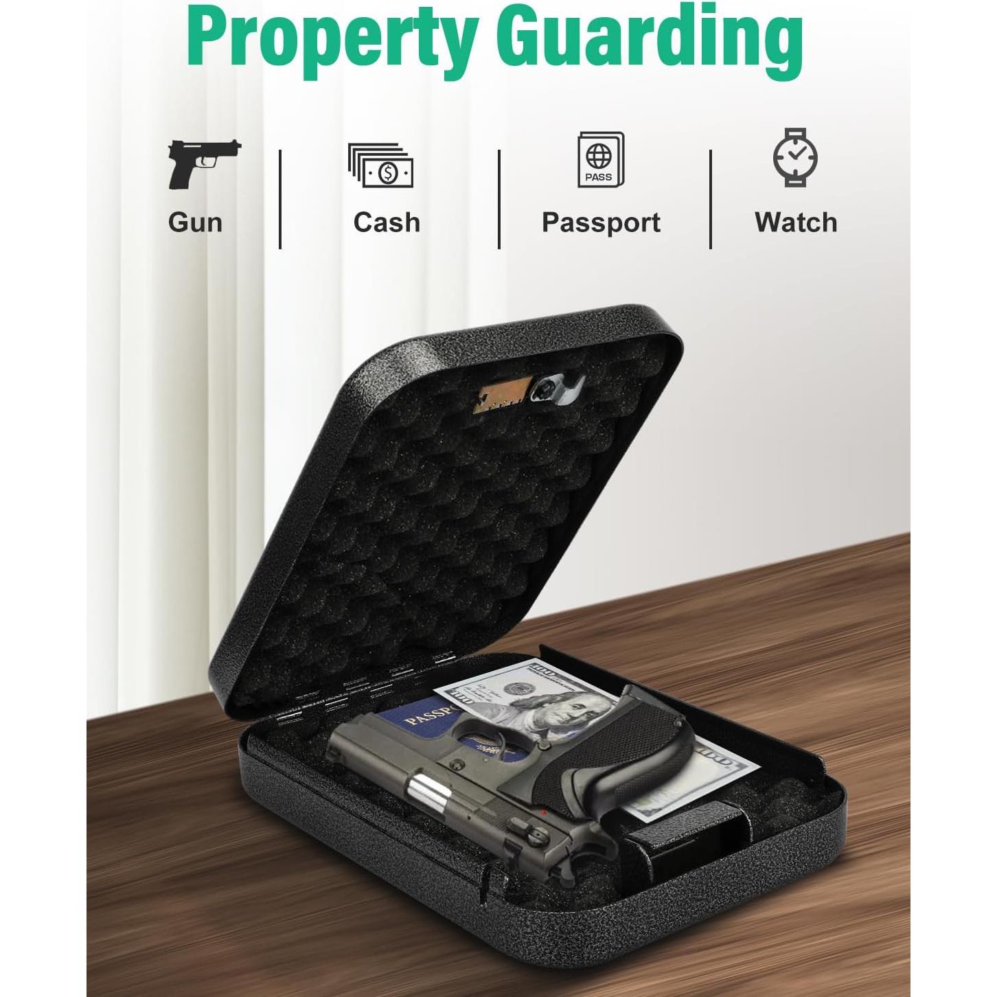 Caja de Seguridad Portátil BAGKOOL con Cerradura de Combinación 3 Dígitos