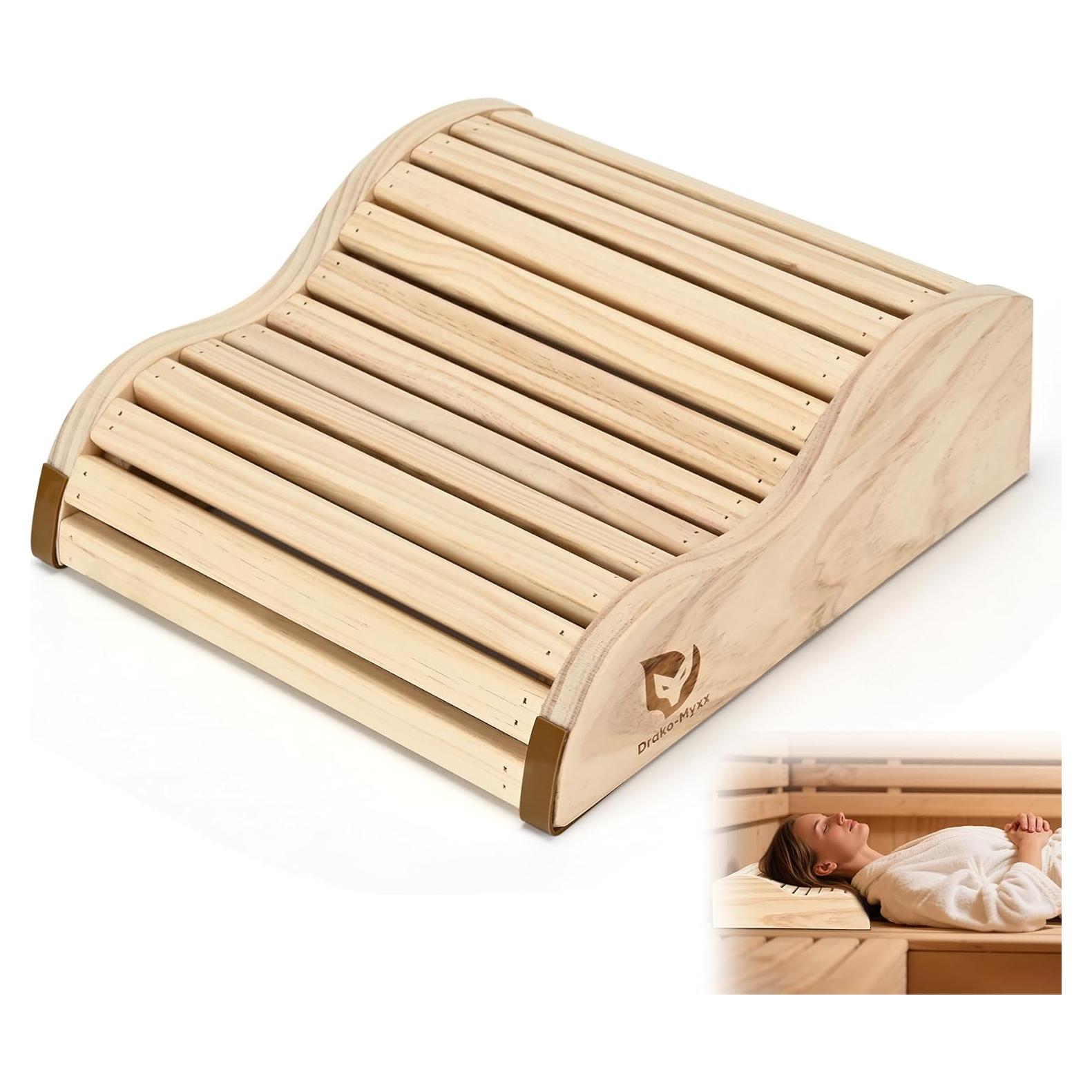 Reposacabezas de Sauna Drako-Myxx de Cedro Hecho a Mano