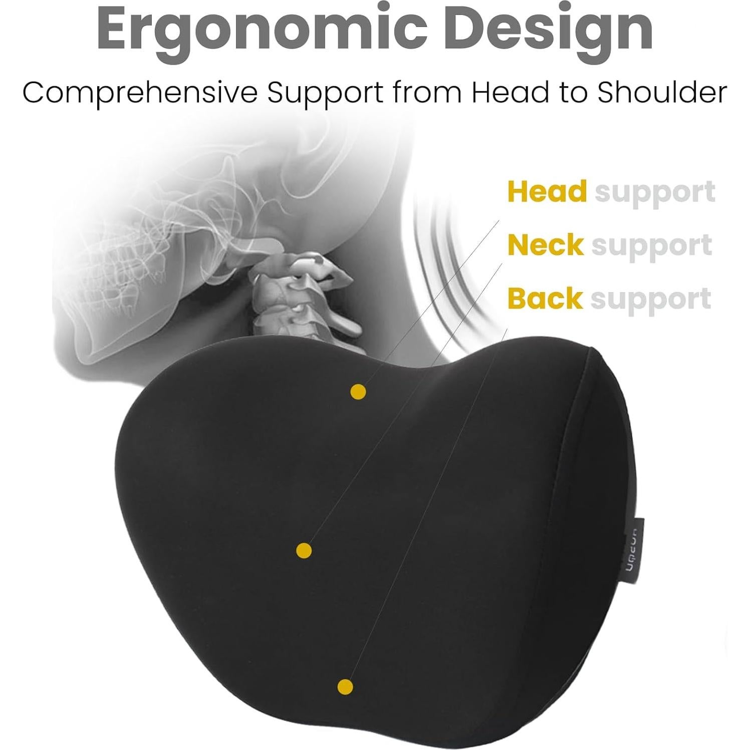 Almohada para Reposacabezas HOPON para Tesla Model 3 y Y - Espuma Viscoelástica