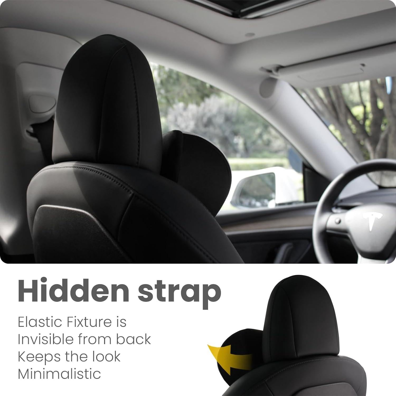 Almohada para Reposacabezas HOPON para Tesla Model 3 y Y - Espuma Viscoelástica