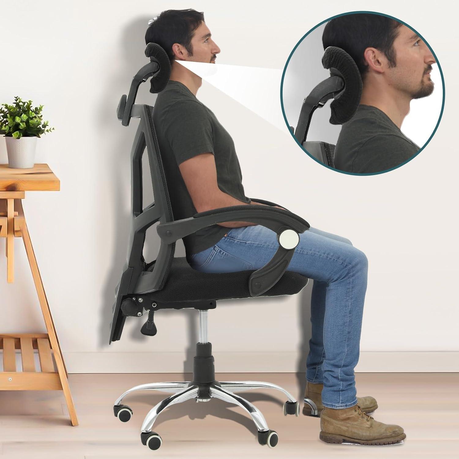 Funda para Reposacabezas de Silla de Oficina KALIONE Negra