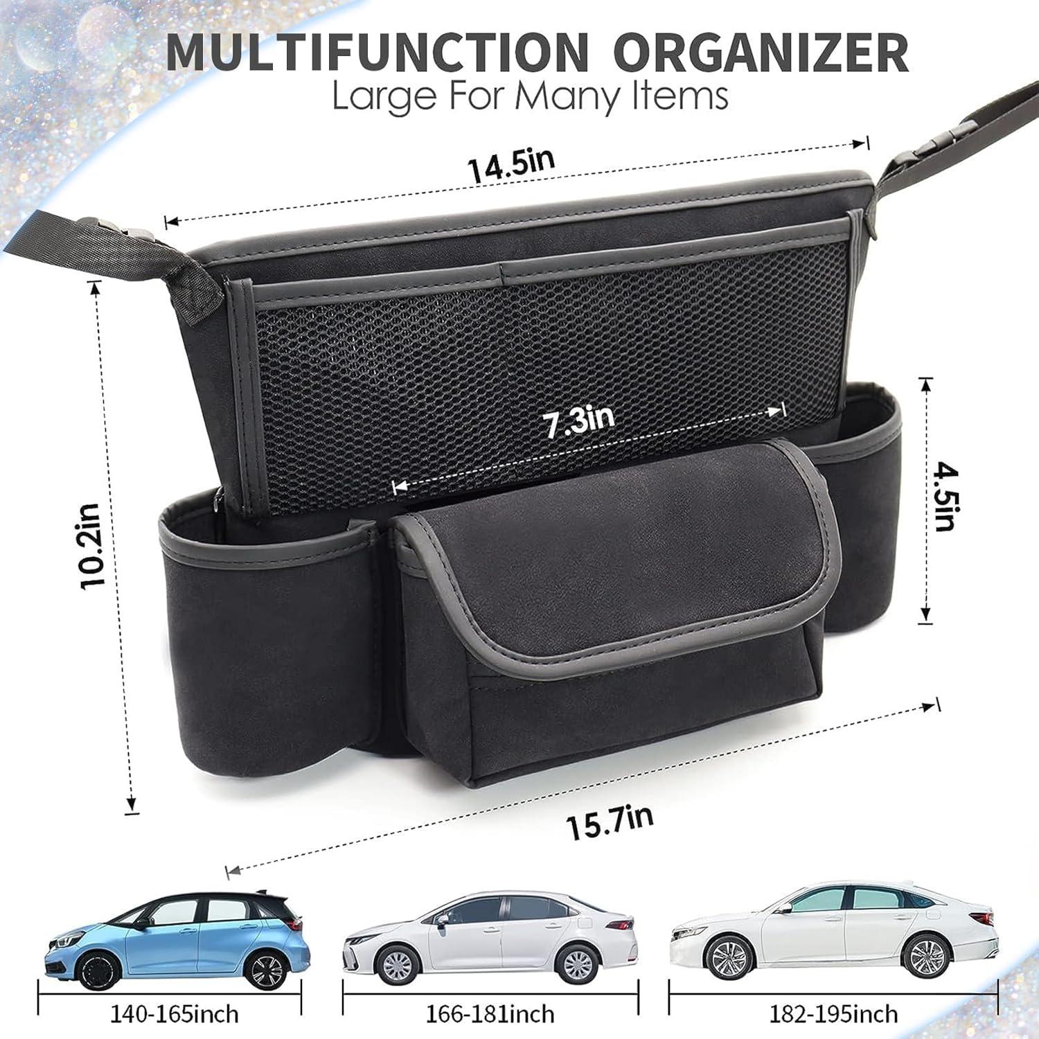 Organizador de Asiento Donpeshe Negro con Diamantes Brillantes