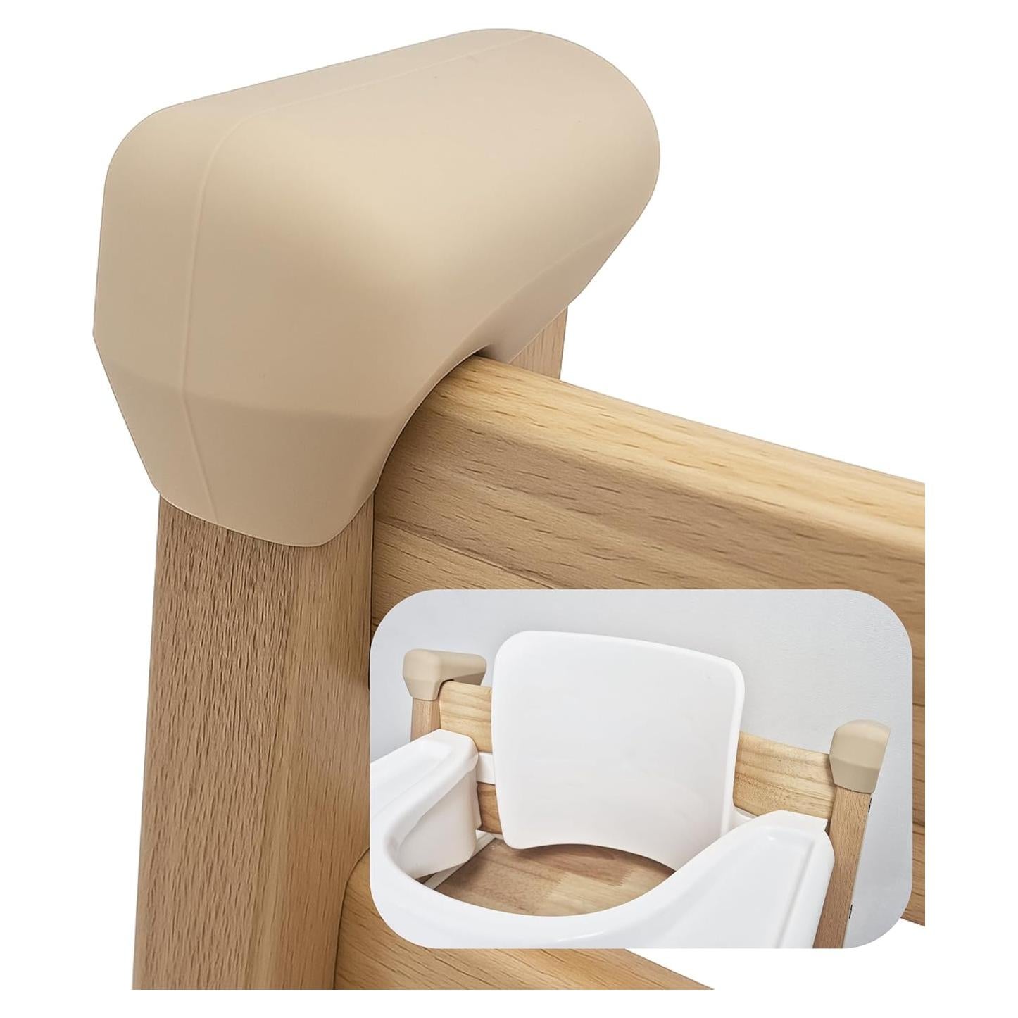 EAZYUP Protector de Cabeza de Silicona para Stokke Tripp Trapp - Juego de 2