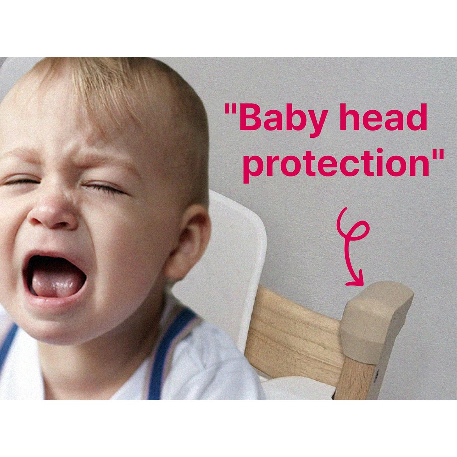 EAZYUP Protector de Cabeza de Silicona para Stokke Tripp Trapp - Juego de 2