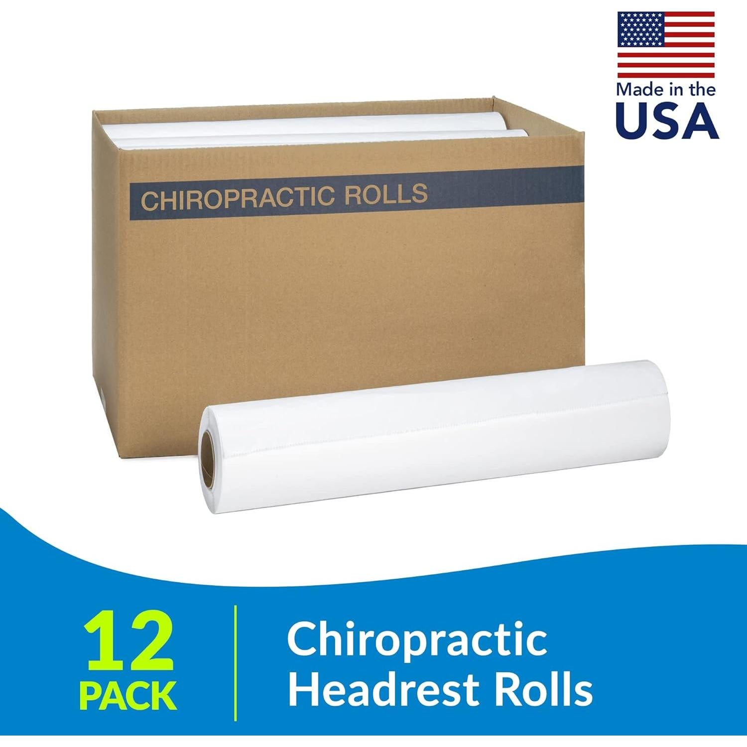 Rollo de Papel Crepé TIDI 612 para Cabecera Quiropráctica 30.48 cm x 38.1 m - Paquete de 12