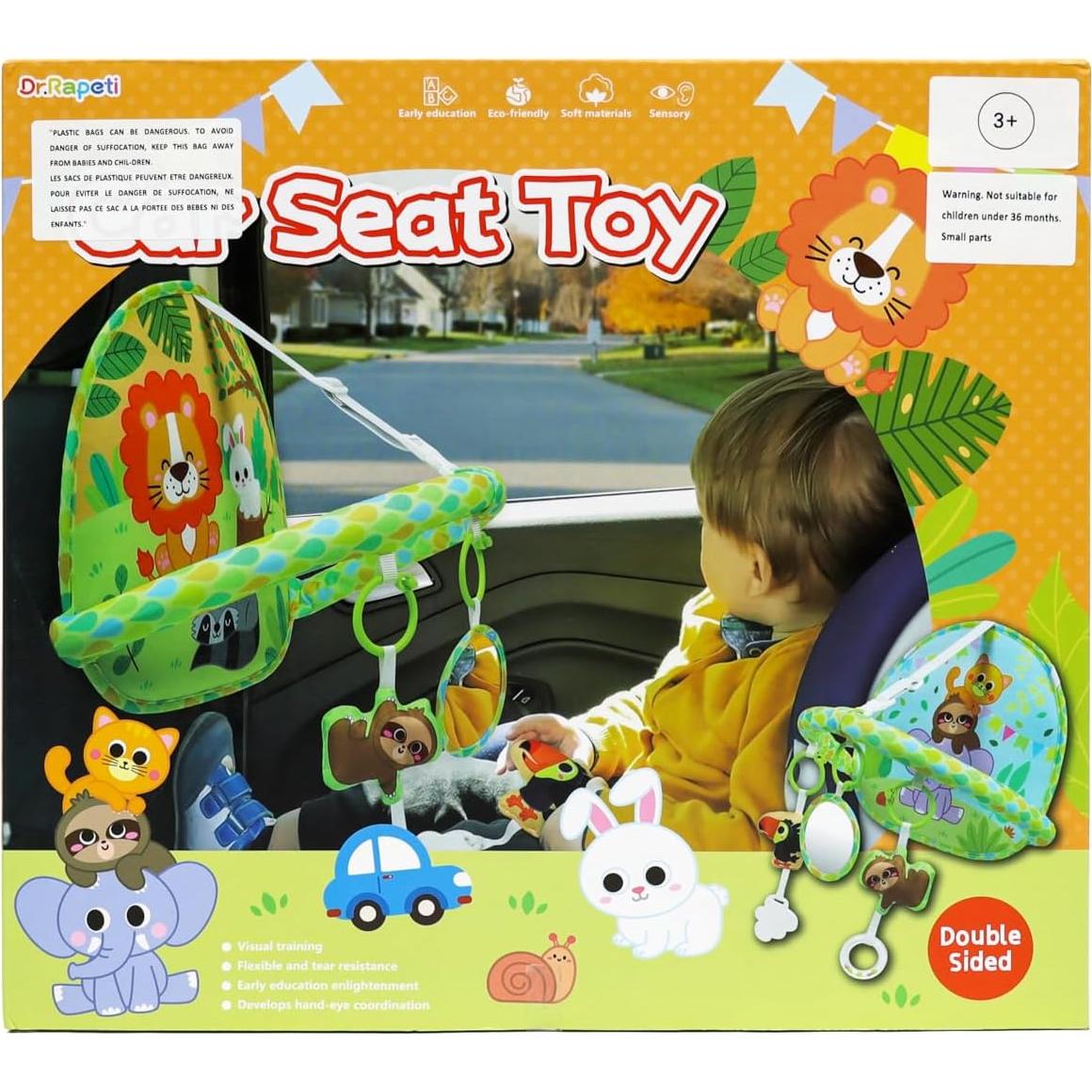 Juguete de Silla de Auto Dr.Rapeti Doble Cara para Bebés 0-12 Meses
