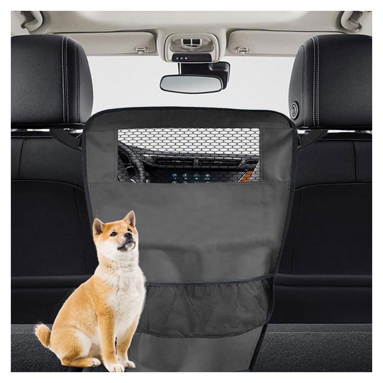 Barrera de Mascotas DUSCOKE para Asiento Trasero 70x45cm Negro