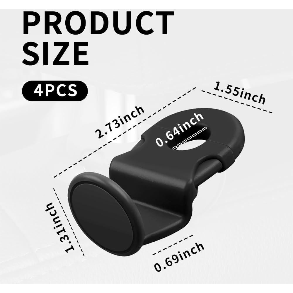 4 Ganchos de Reposacabezas para Auto YGDMD, Soporte Oculto 7.26 kg