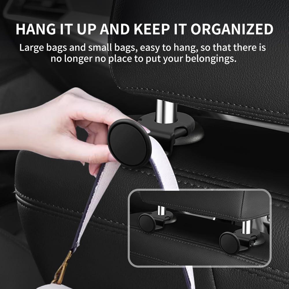 4 Ganchos de Reposacabezas para Auto YGDMD, Soporte Oculto 7.26 kg