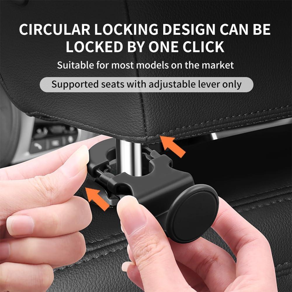 4 Ganchos de Reposacabezas para Auto YGDMD, Soporte Oculto 7.26 kg