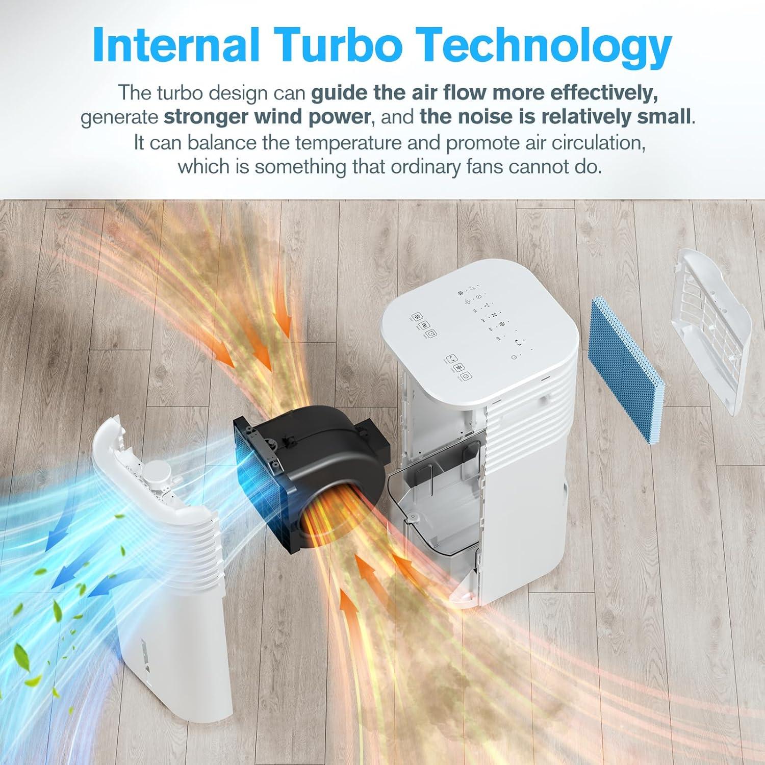 Acondicionador de aire portátil FLOWBREEZE DL3 3 en 1 7.57L