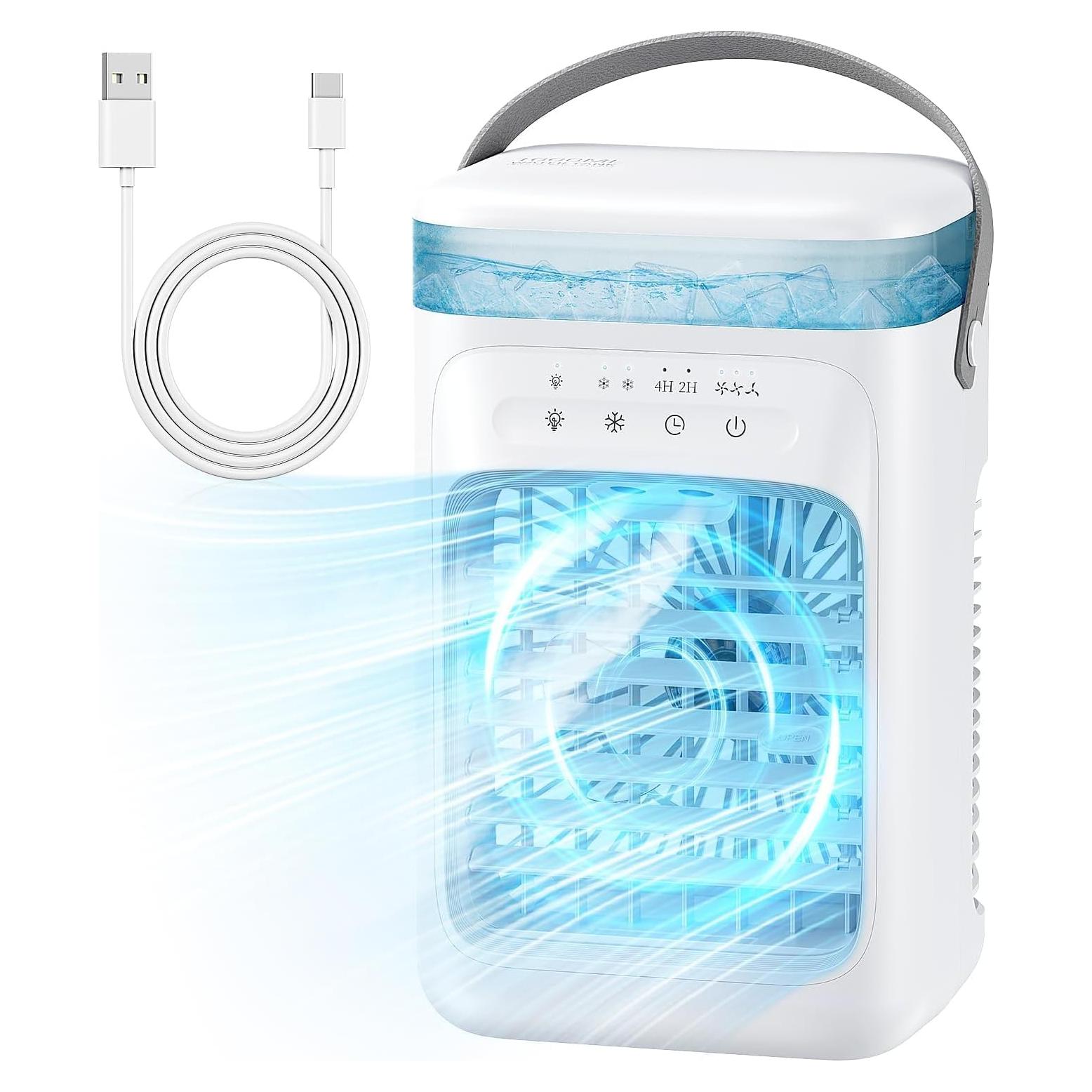 Acondicionador de Aire Portátil PUGEFUJI F35 Blanco 3 Velocidades