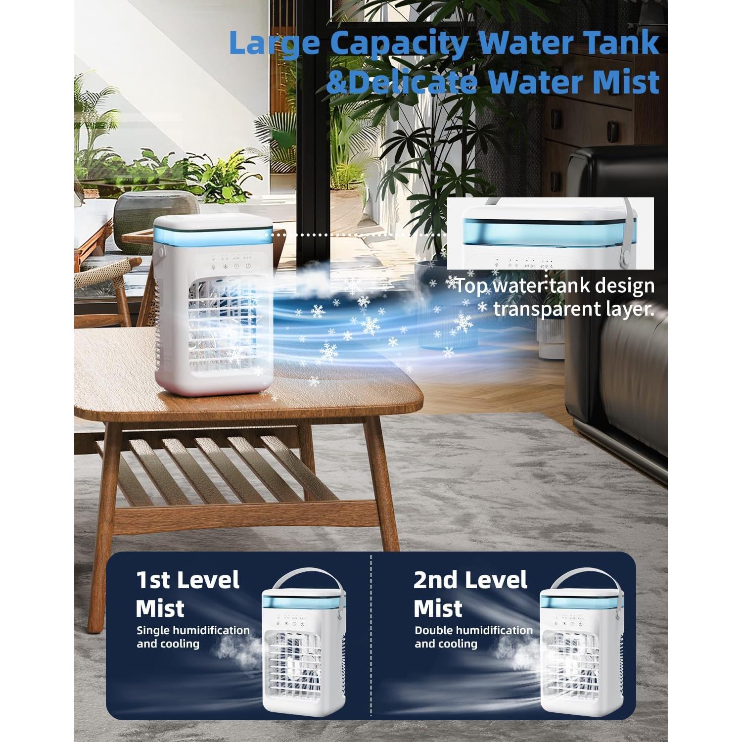 Acondicionador de Aire Portátil PUGEFUJI F35 Blanco 3 Velocidades