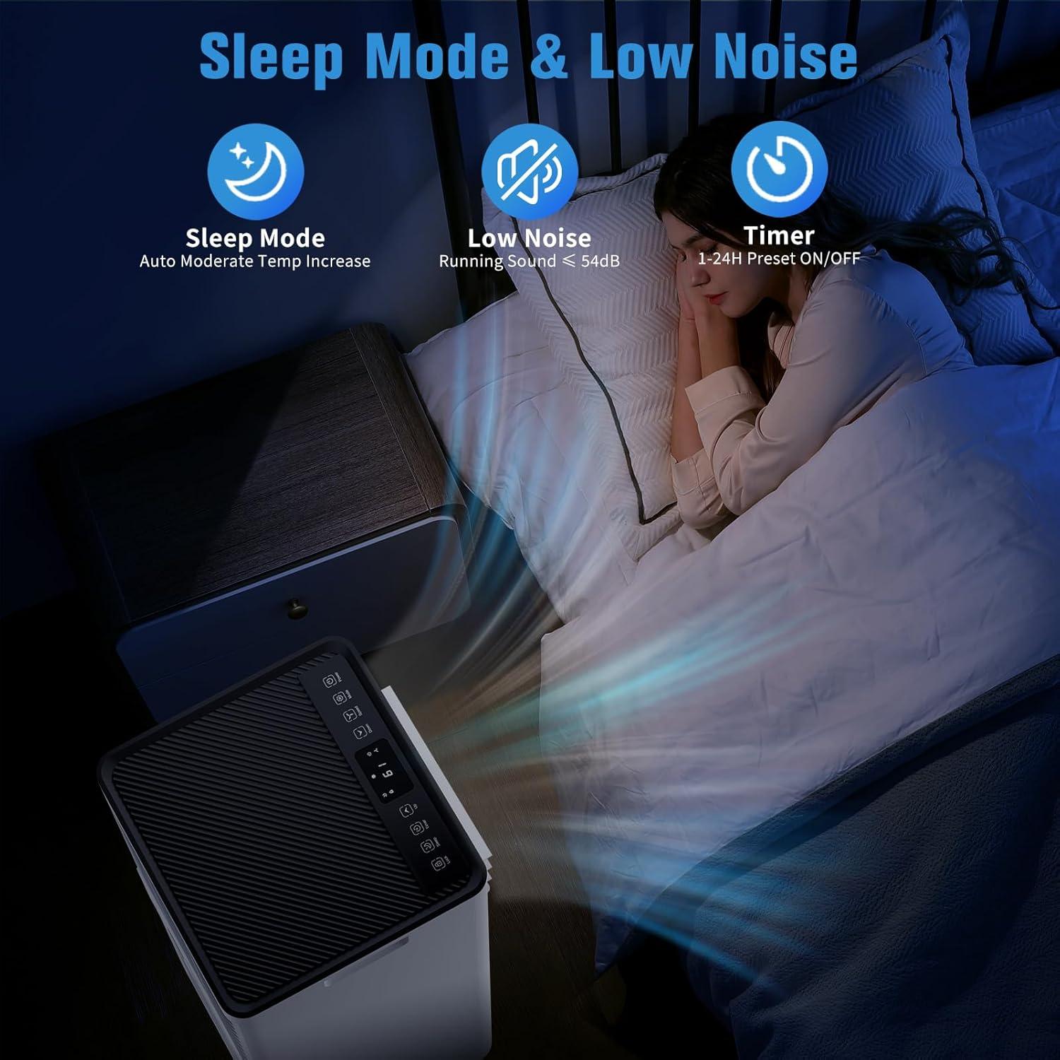 Acondicionador de Aire Portátil JINJUNYE 10,000 BTU 3 en 1