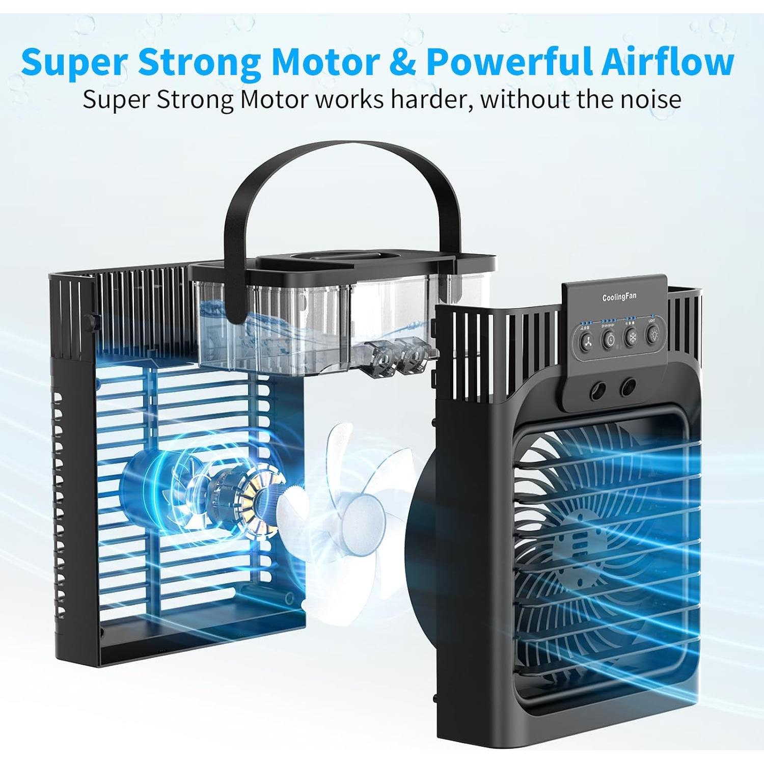 Acondicionador de Aire Portátil Serantzon AC 4-en-1 1200ml