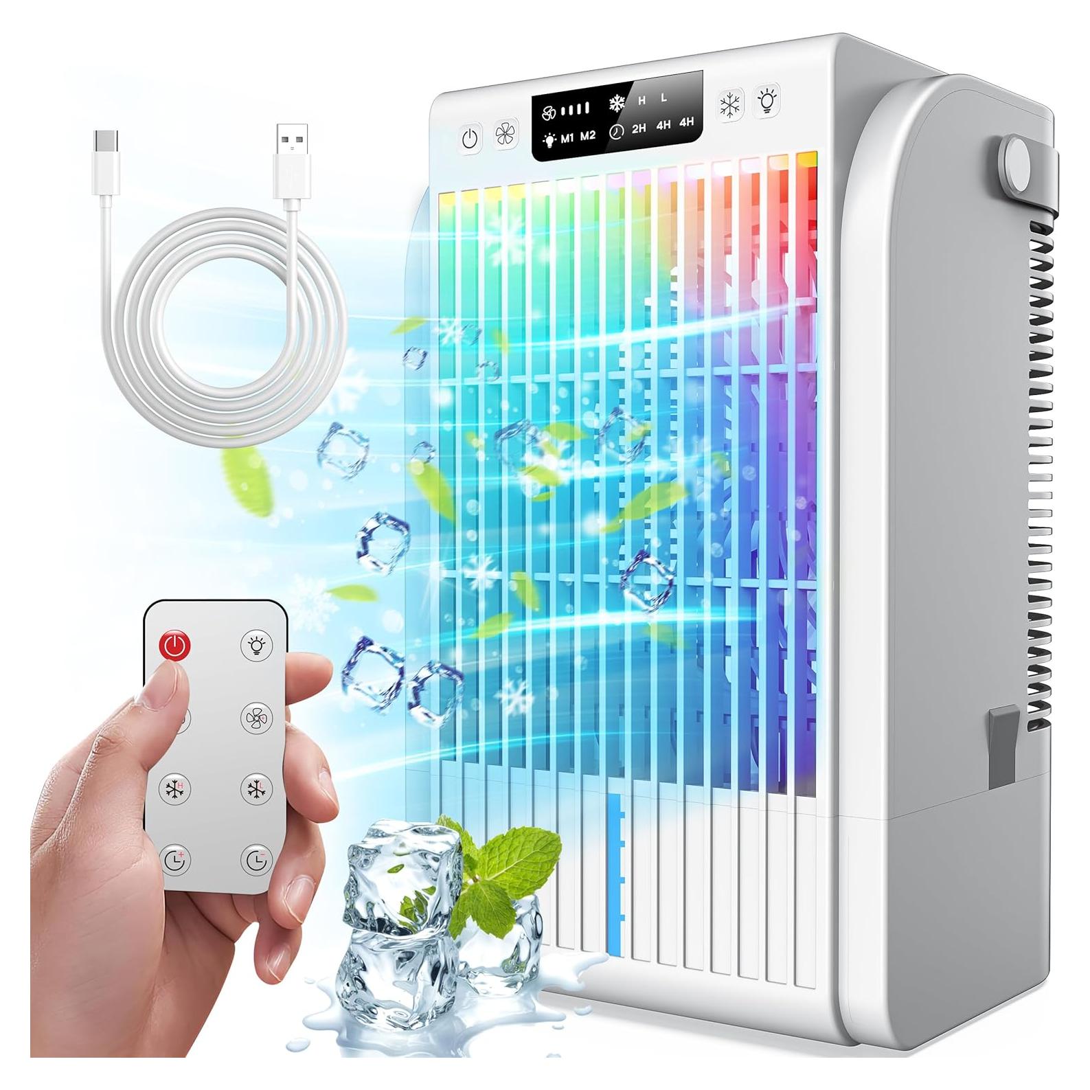 Aire Acondicionado Portátil JYewroom 4-en-1 Blanco 1500ml