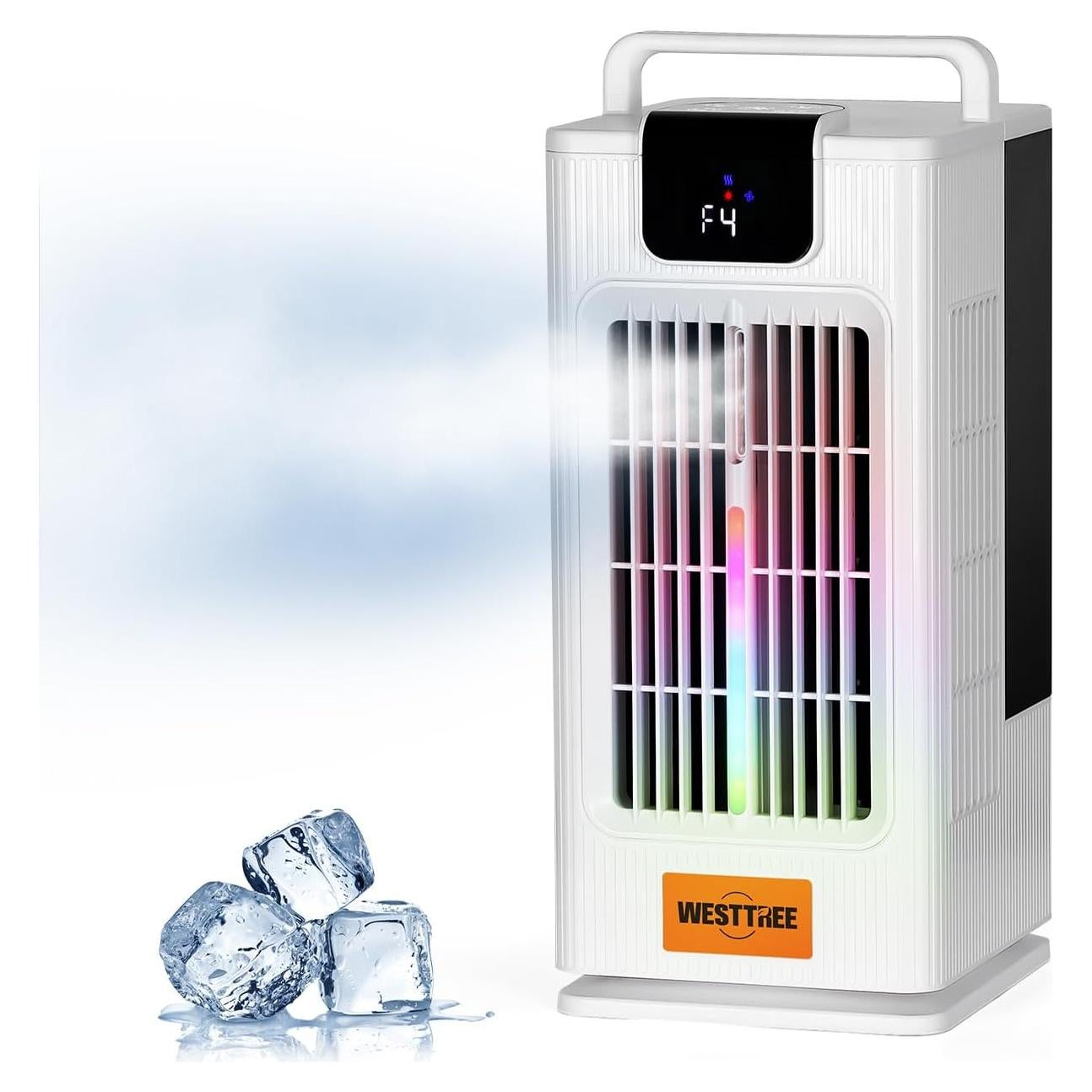 Ventilador de Torre Portátil WESTTREE F10 Blanco con Rocío