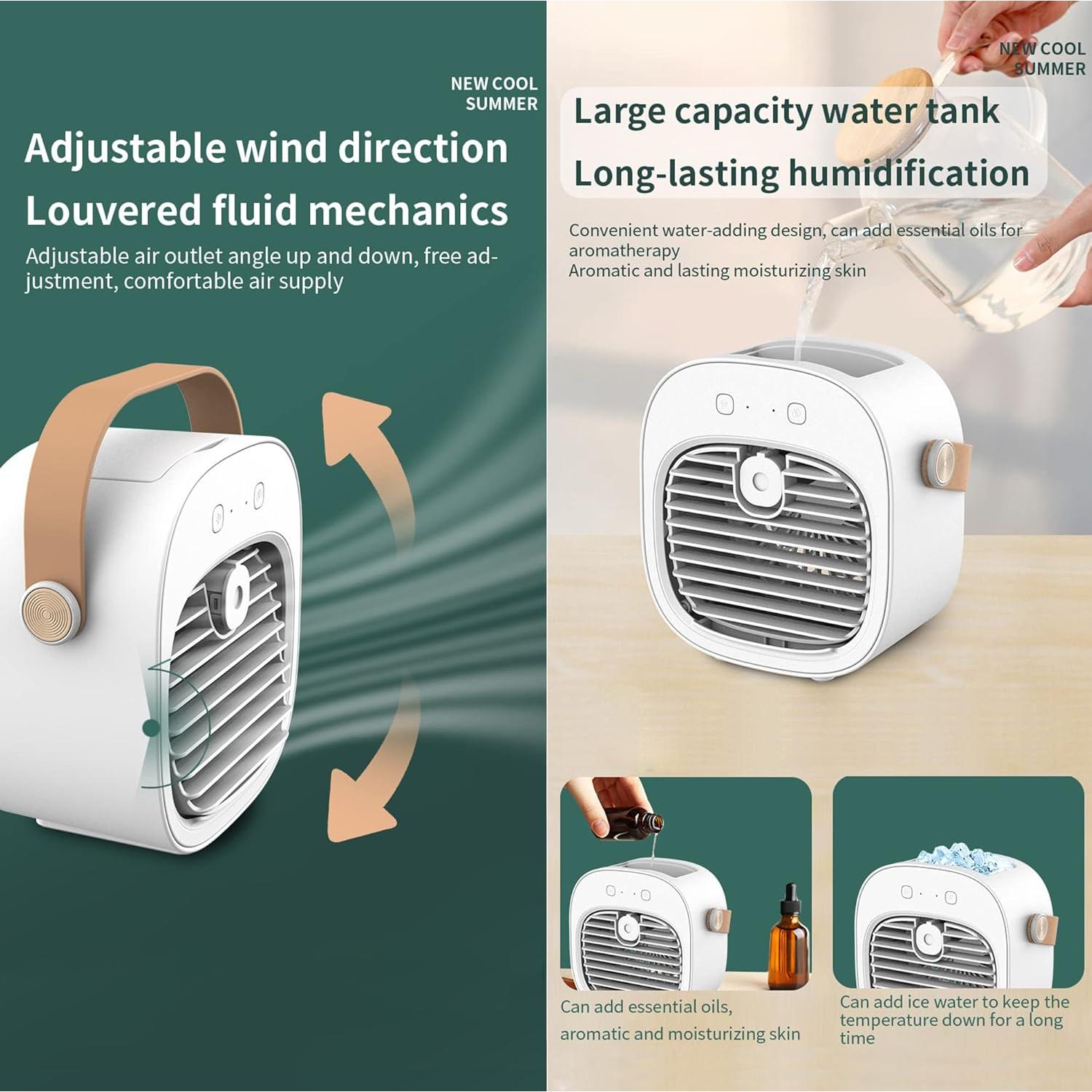 Acondicionador de Aire Portátil Gootu F12 6000mAh USB Blanco