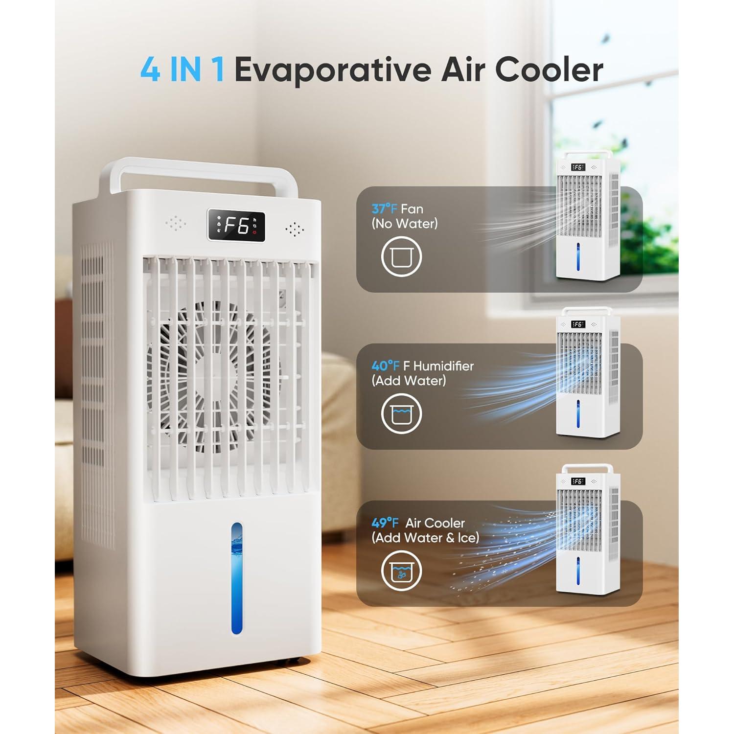 Acondicionador de Aire Portátil Ashihoti FK2408Y 6 Velocidades