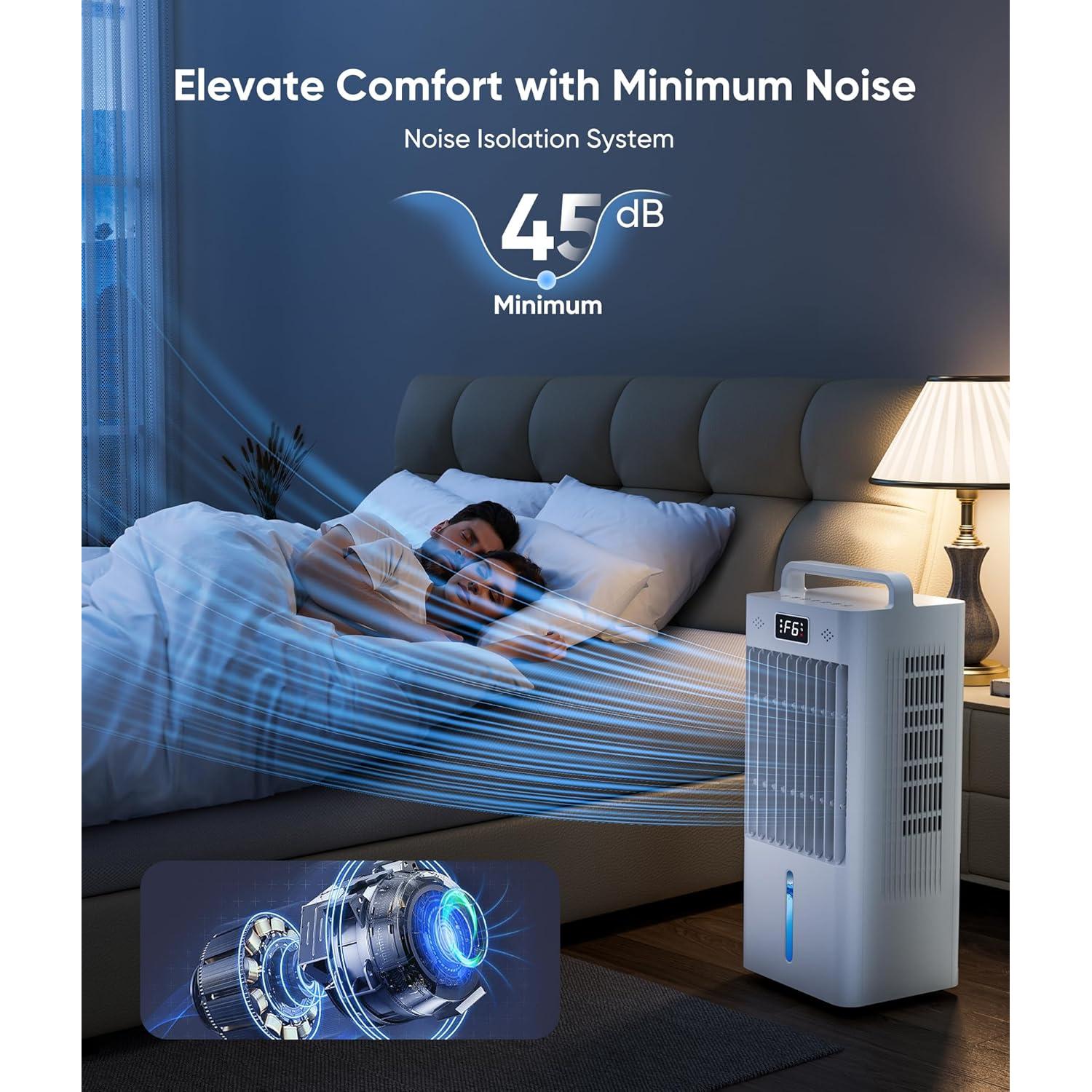 Acondicionador de Aire Portátil Ashihoti FK2408Y 6 Velocidades