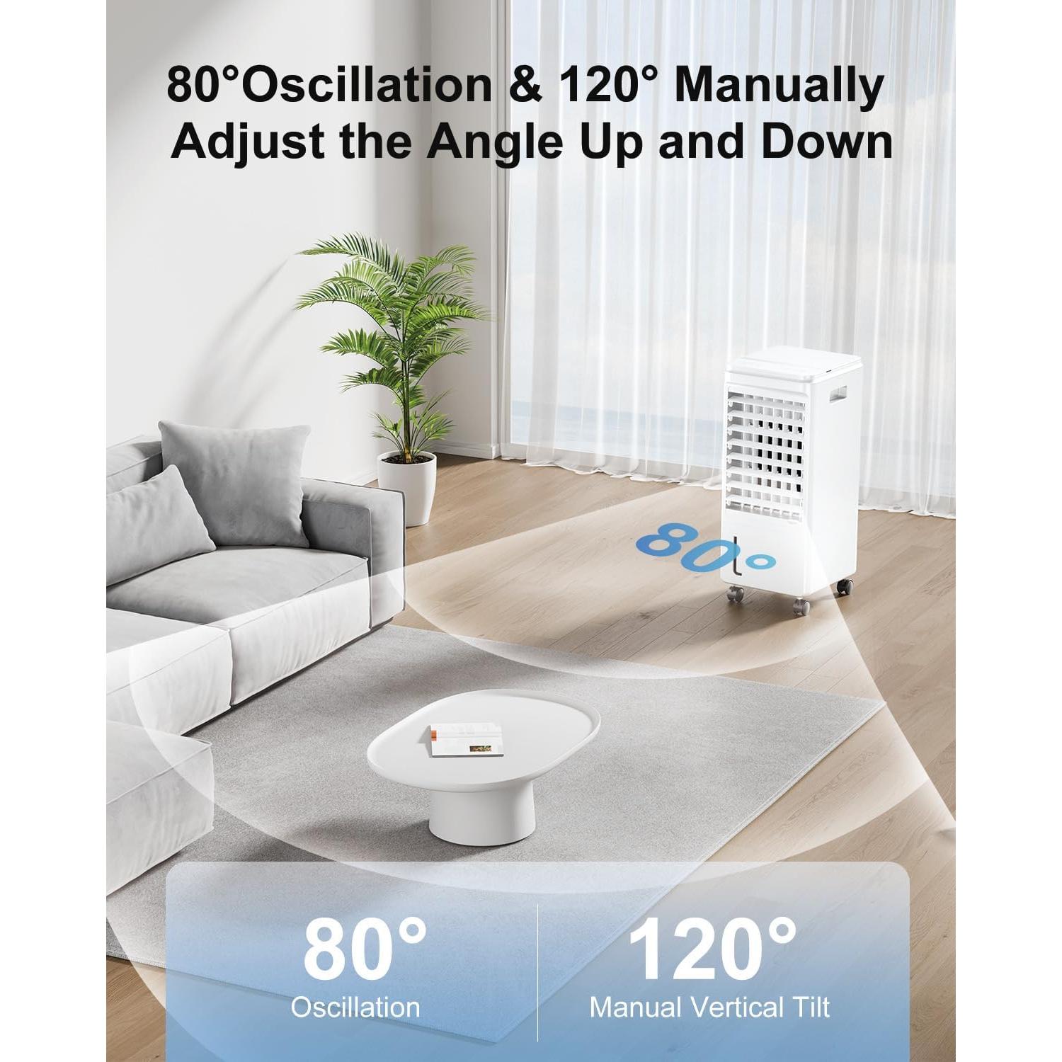 Acondicionador de aire portátil AIRTHRYL 205, 4 modos, 3 velocidades