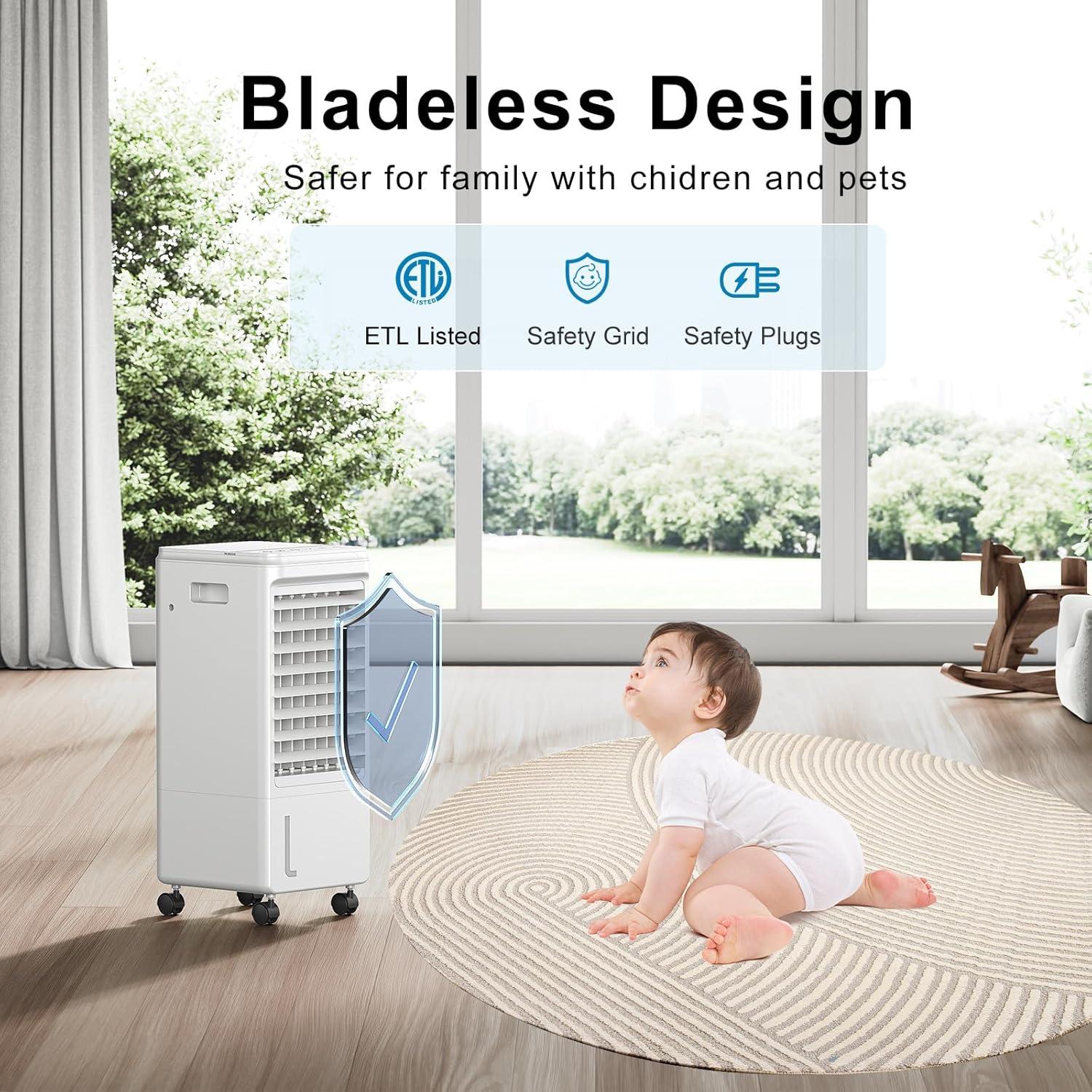 Acondicionador de aire portátil AIRTHRYL 205, 4 modos, 3 velocidades