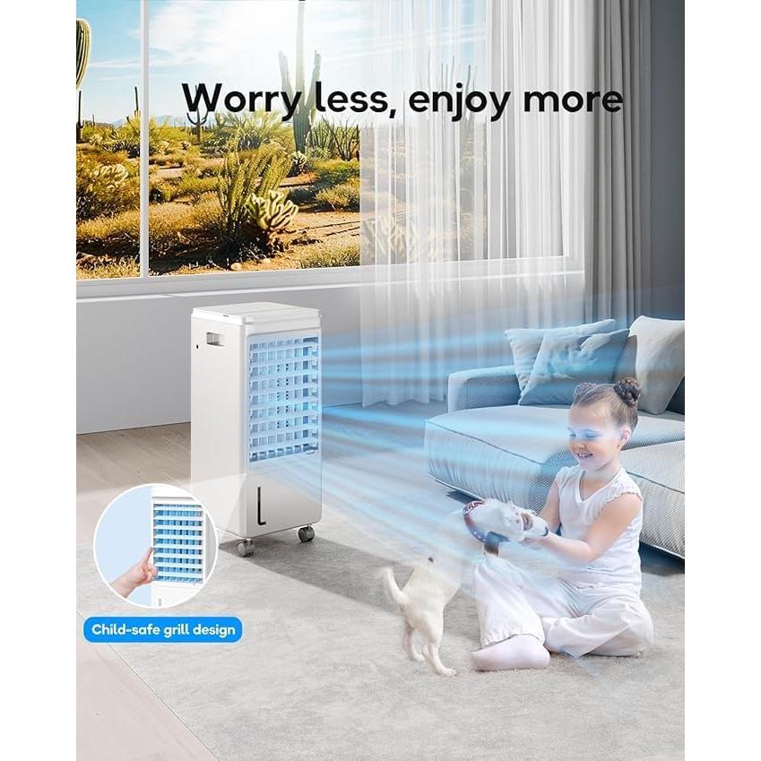 Acondicionador de aire portátil AIRTHRYL 205, 4 modos, 3 velocidades