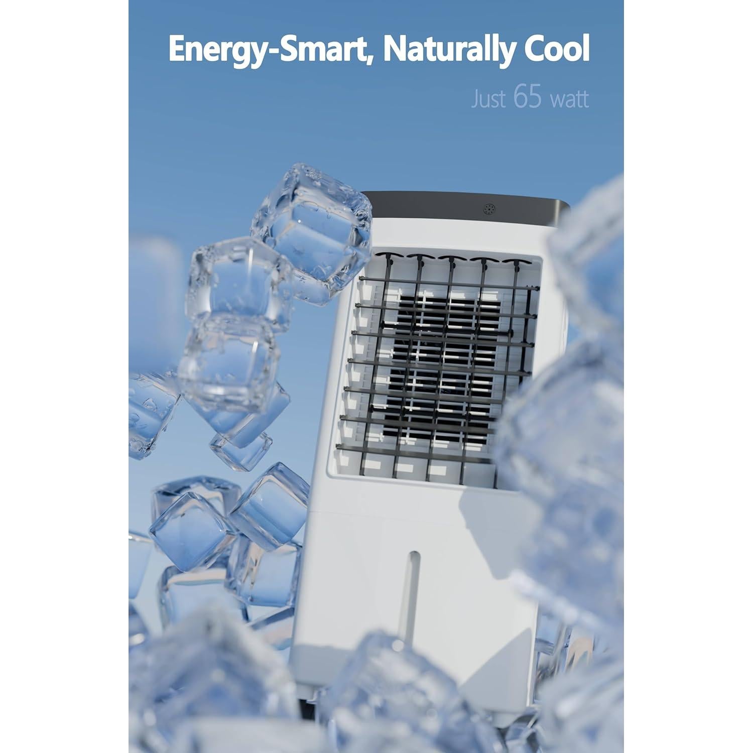 Enfriador de Aire Evaporativo Portátil JOZERMADE 10L 3 Velocidades