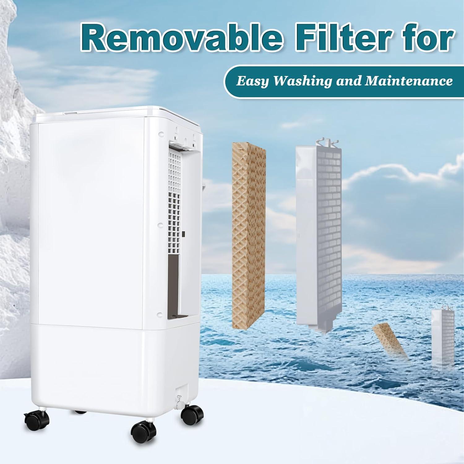 Acondicionador de Aire Portátil CAYNEL 7L, 4 Modos, 3 Velocidades