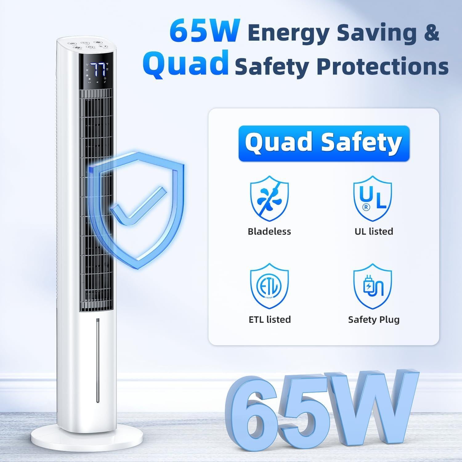 Acondicionador de Aire Portátil FANCOLE TS05 44" 4L 120°