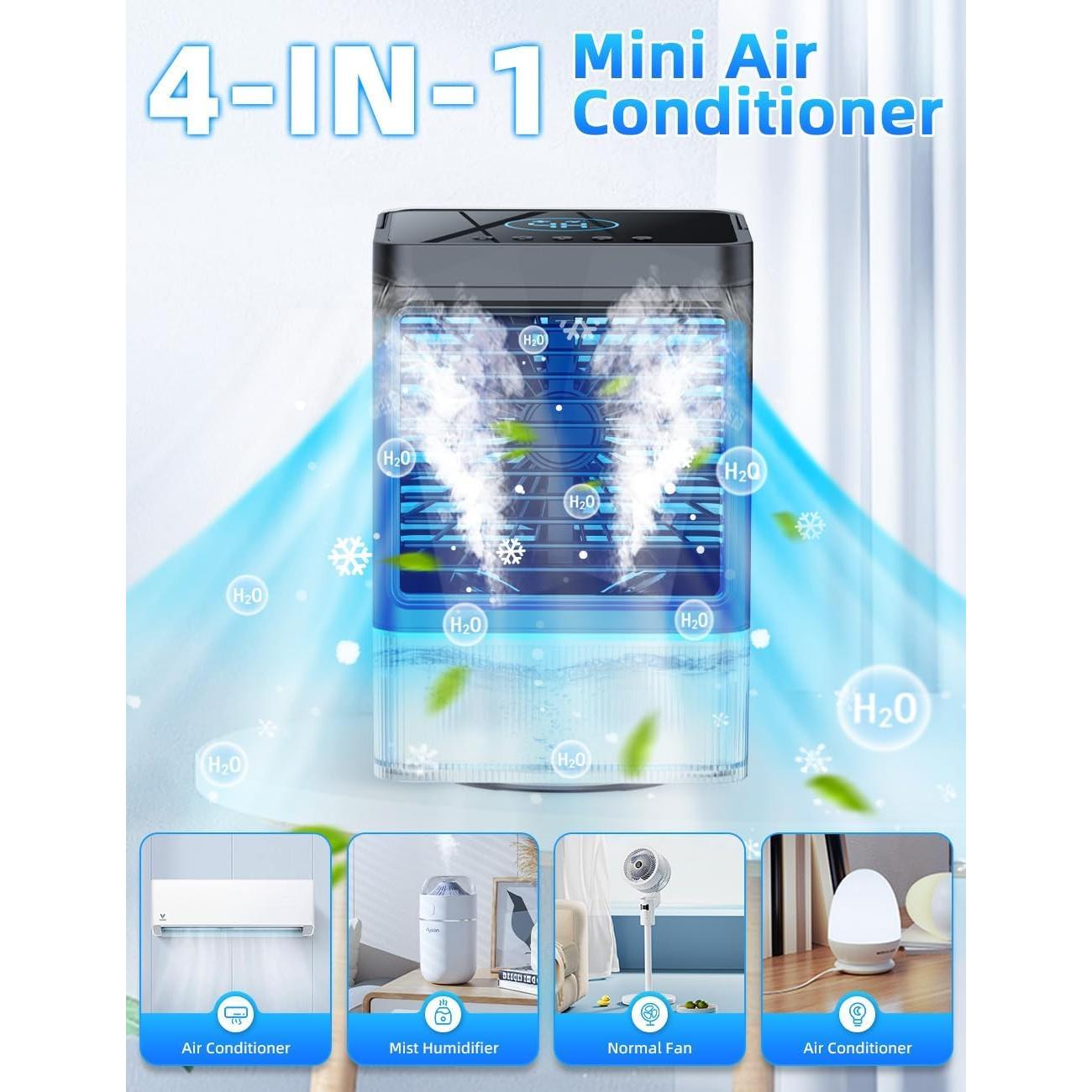 Aire Acondicionado Portátil COOLECH M9 4 en 1 1100ml