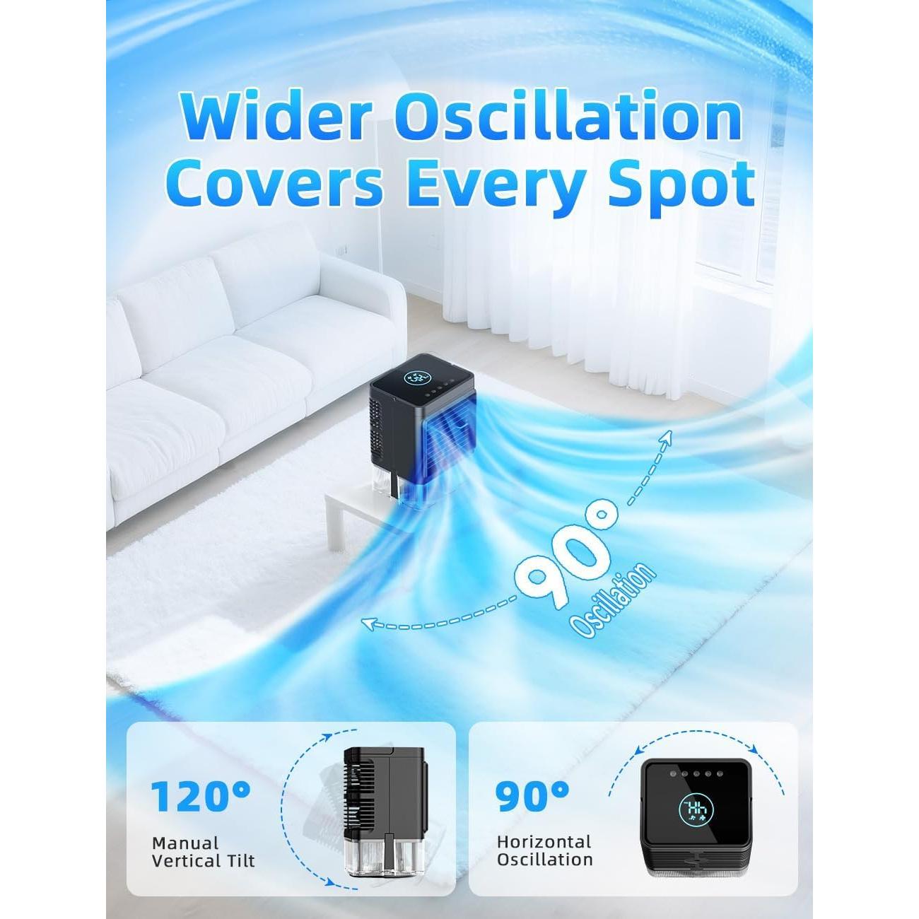 Aire Acondicionado Portátil COOLECH M9 4 en 1 1100ml