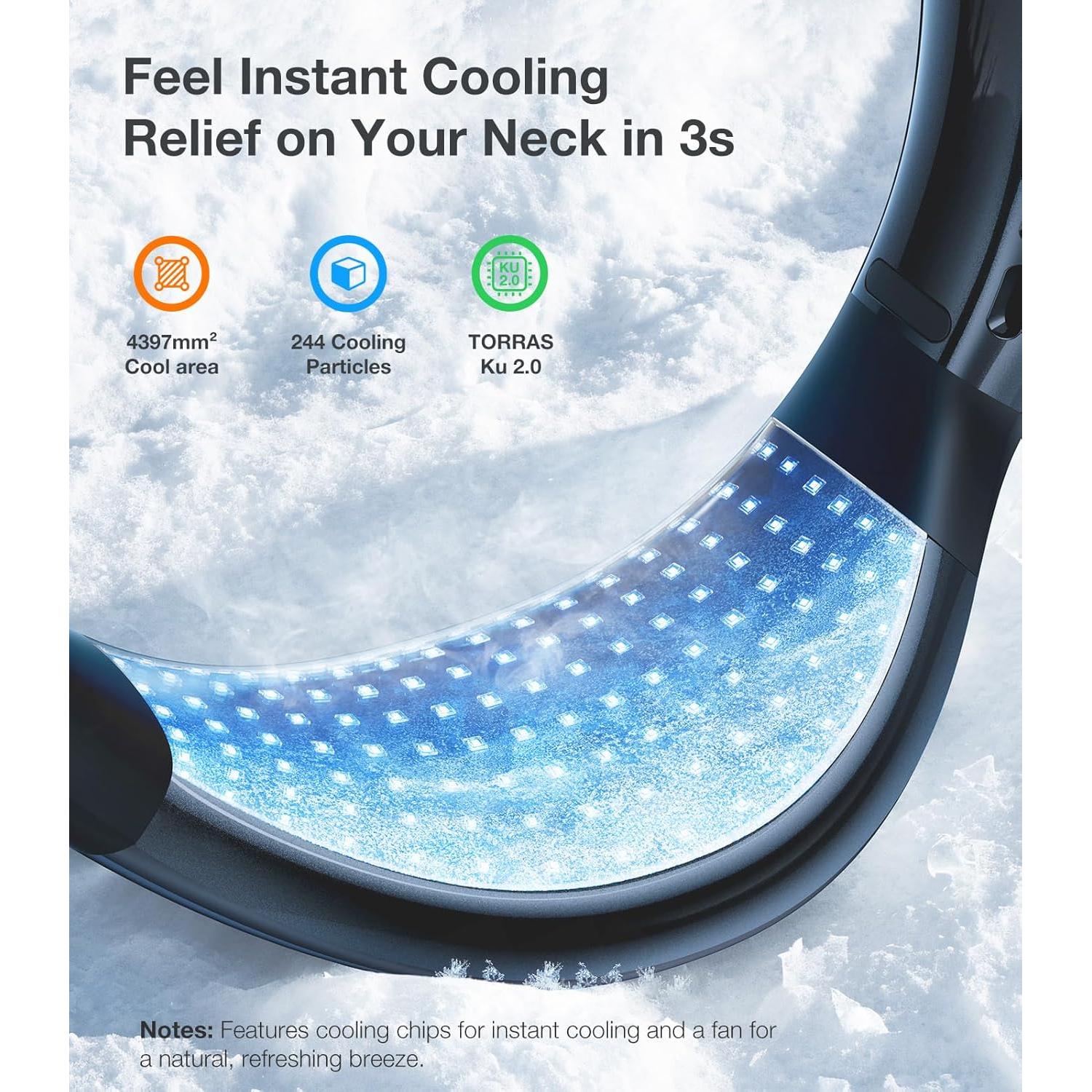 Ventilador de Cuello TORRAS Coolify Aire 2025, Enfriamiento Pro