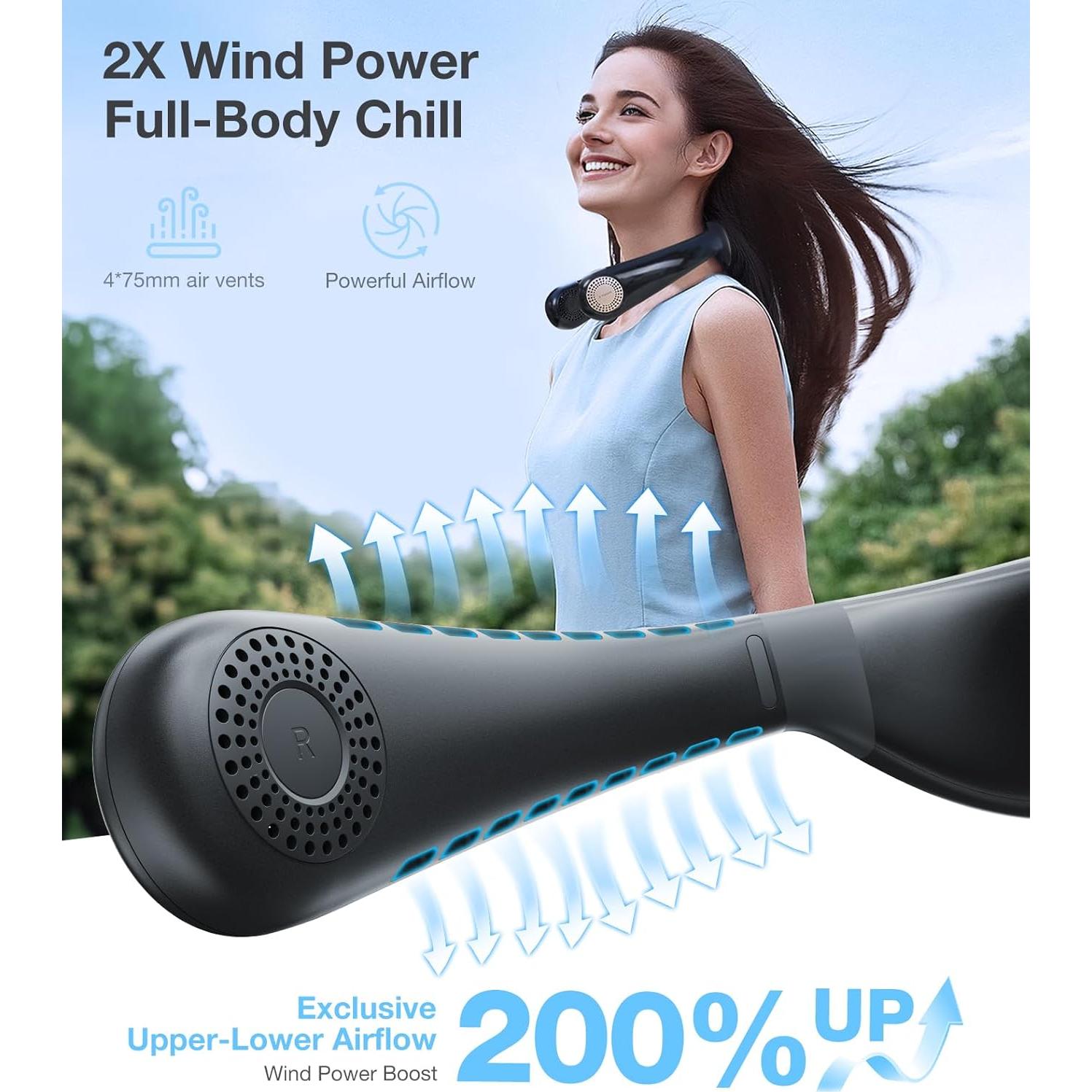Ventilador de Cuello TORRAS Coolify Aire 2025, Enfriamiento Pro