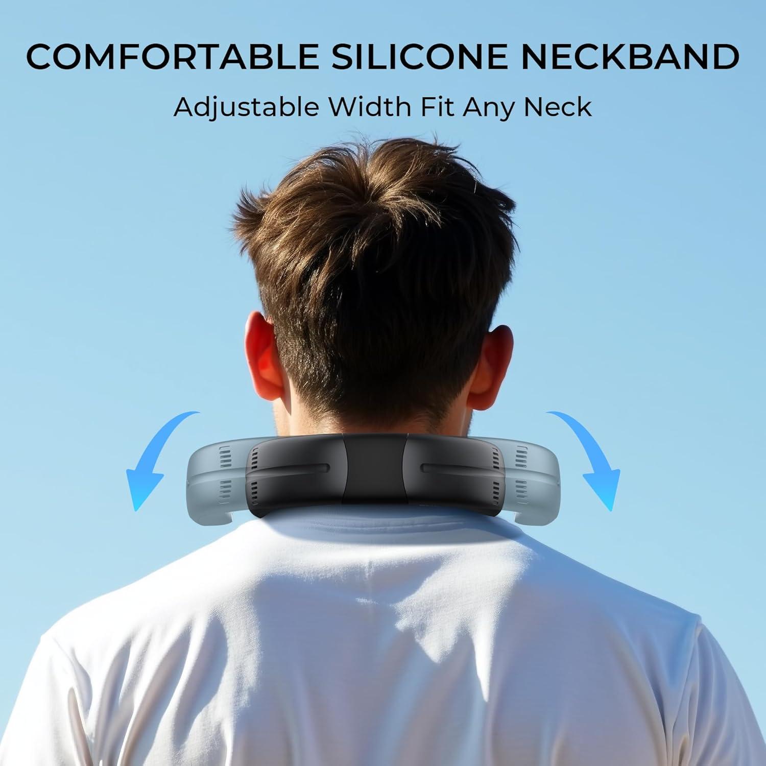 Ventilador de Cuello Portátil AMACOOL NF001 Sin Aspas 3 Velocidades