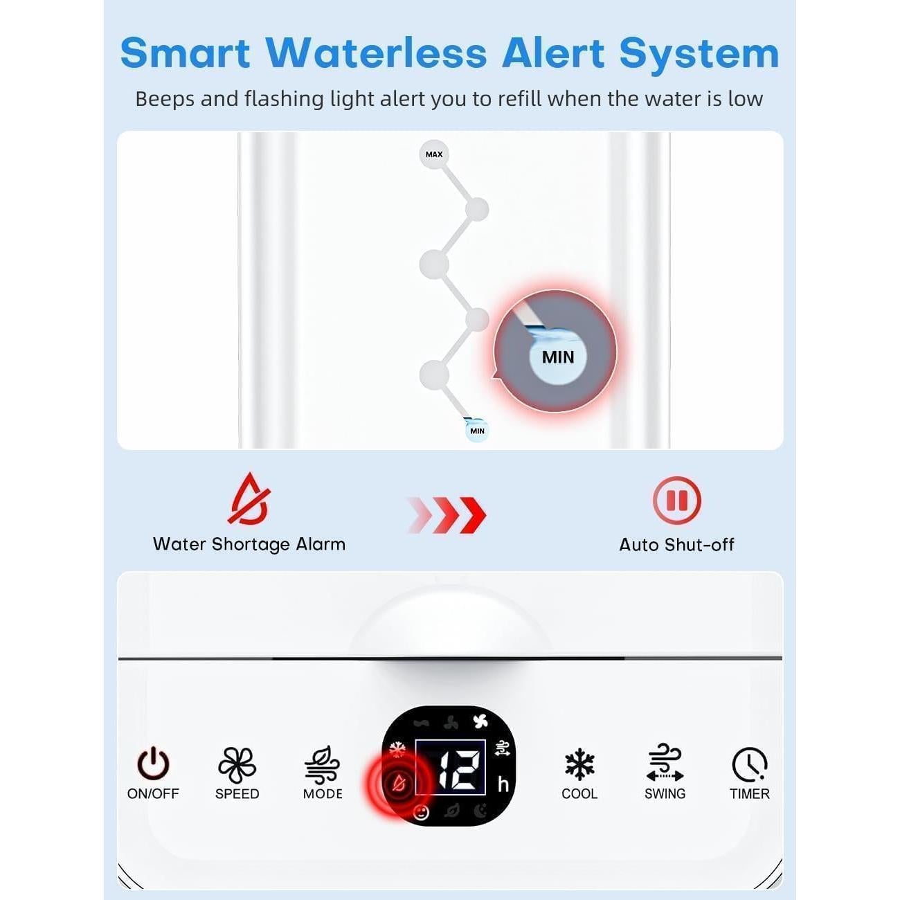 Aire Acondicionado Portátil COOLECH JDAC69R 9.1L 20H Enfriamiento