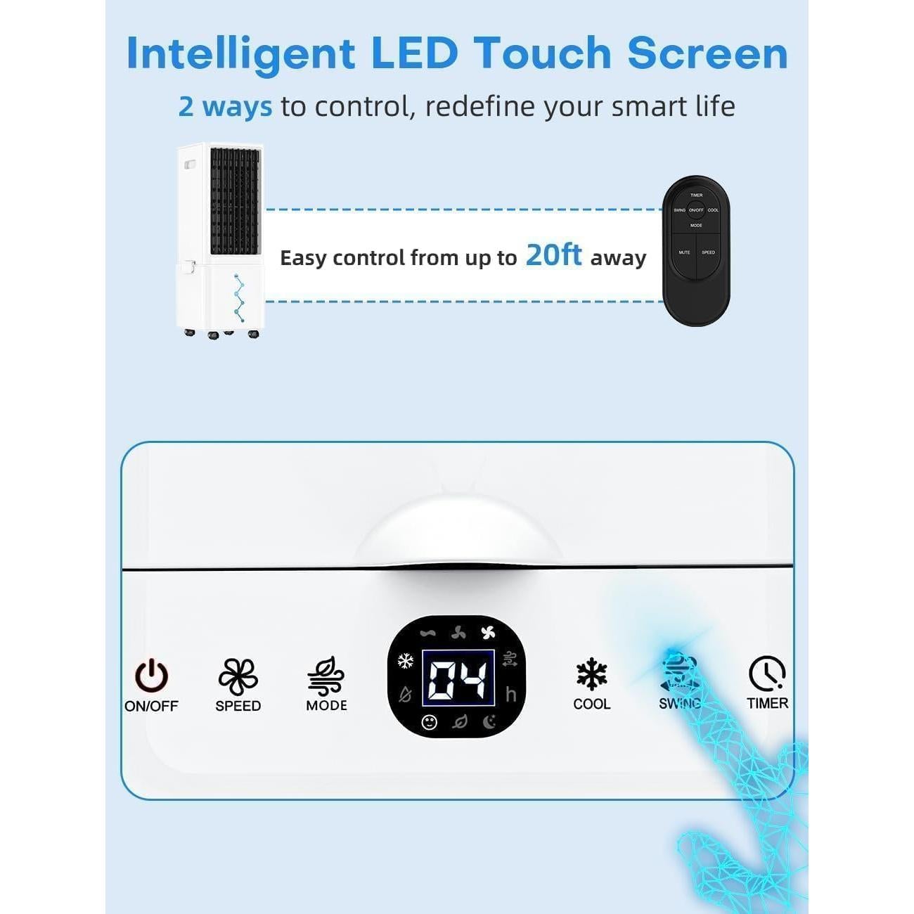 Aire Acondicionado Portátil COOLECH JDAC69R 9.1L 20H Enfriamiento