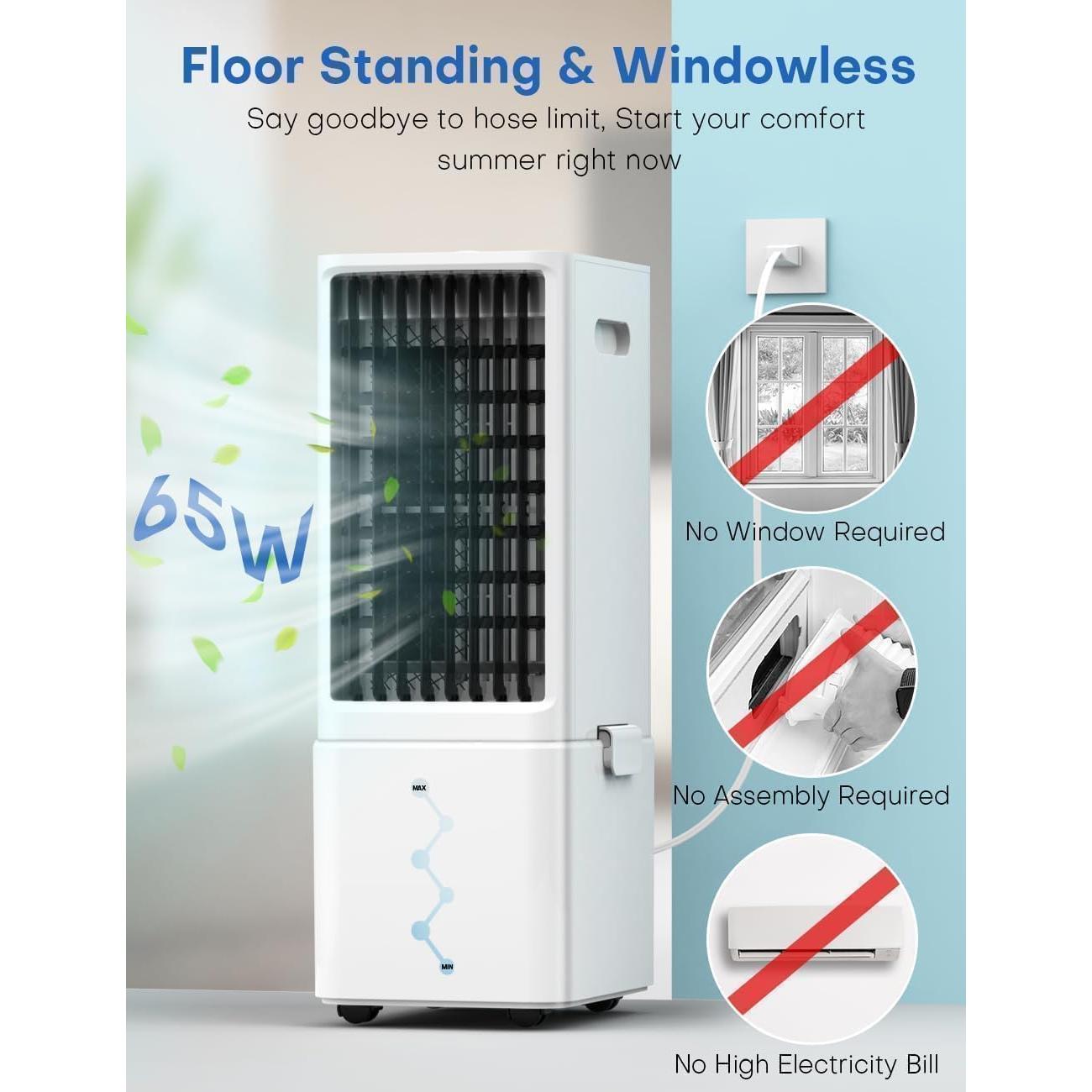 Aire Acondicionado Portátil COOLECH JDAC69R 9.1L 20H Enfriamiento