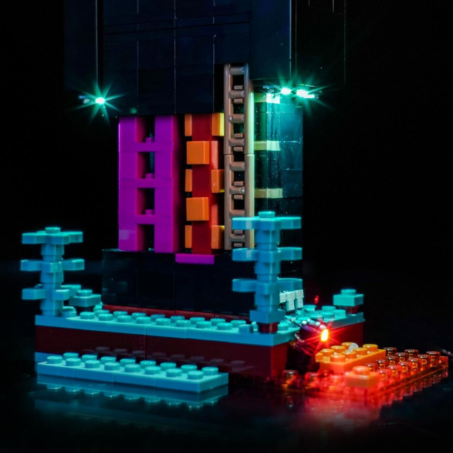 Kit de Iluminación LED Brickshining para LEGO Minecraft 21279