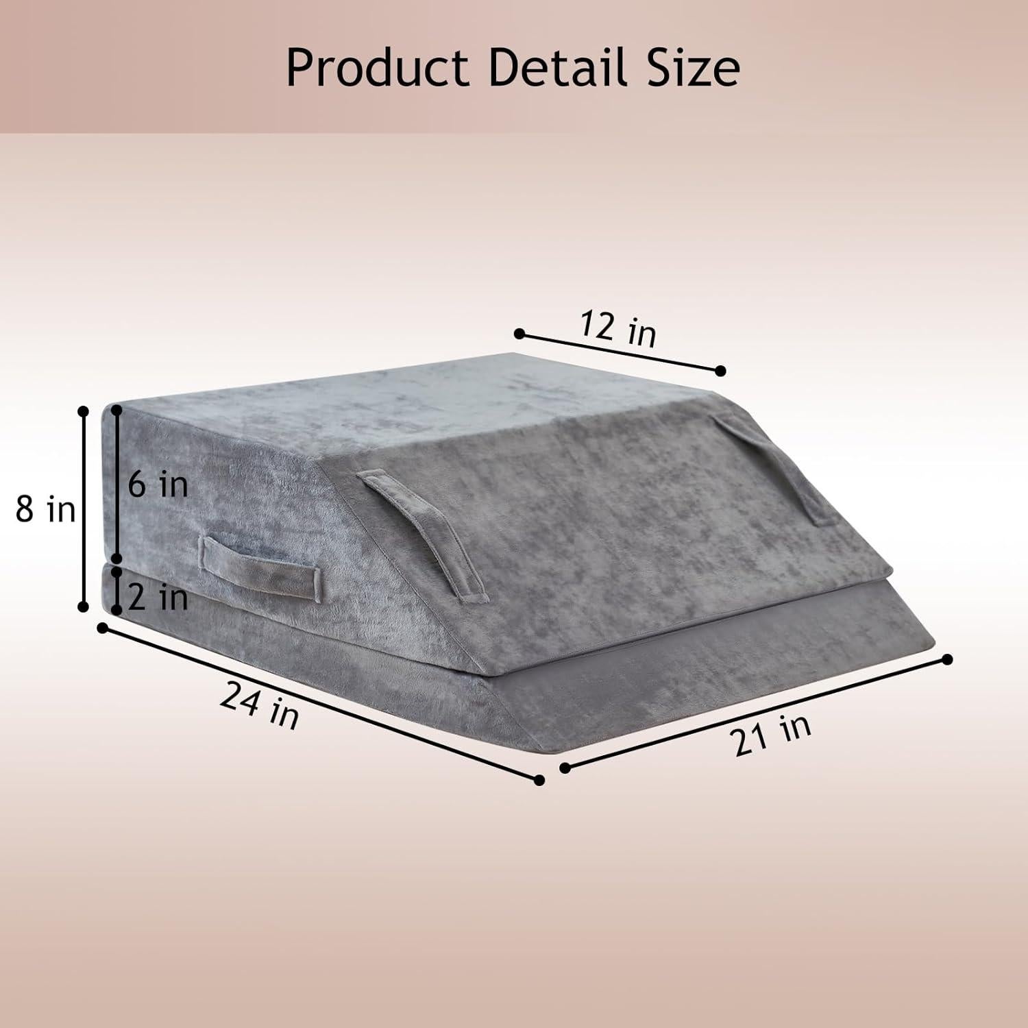 Cojín en cuña ajustable Jakoola para elevar piernas 20.32 cm