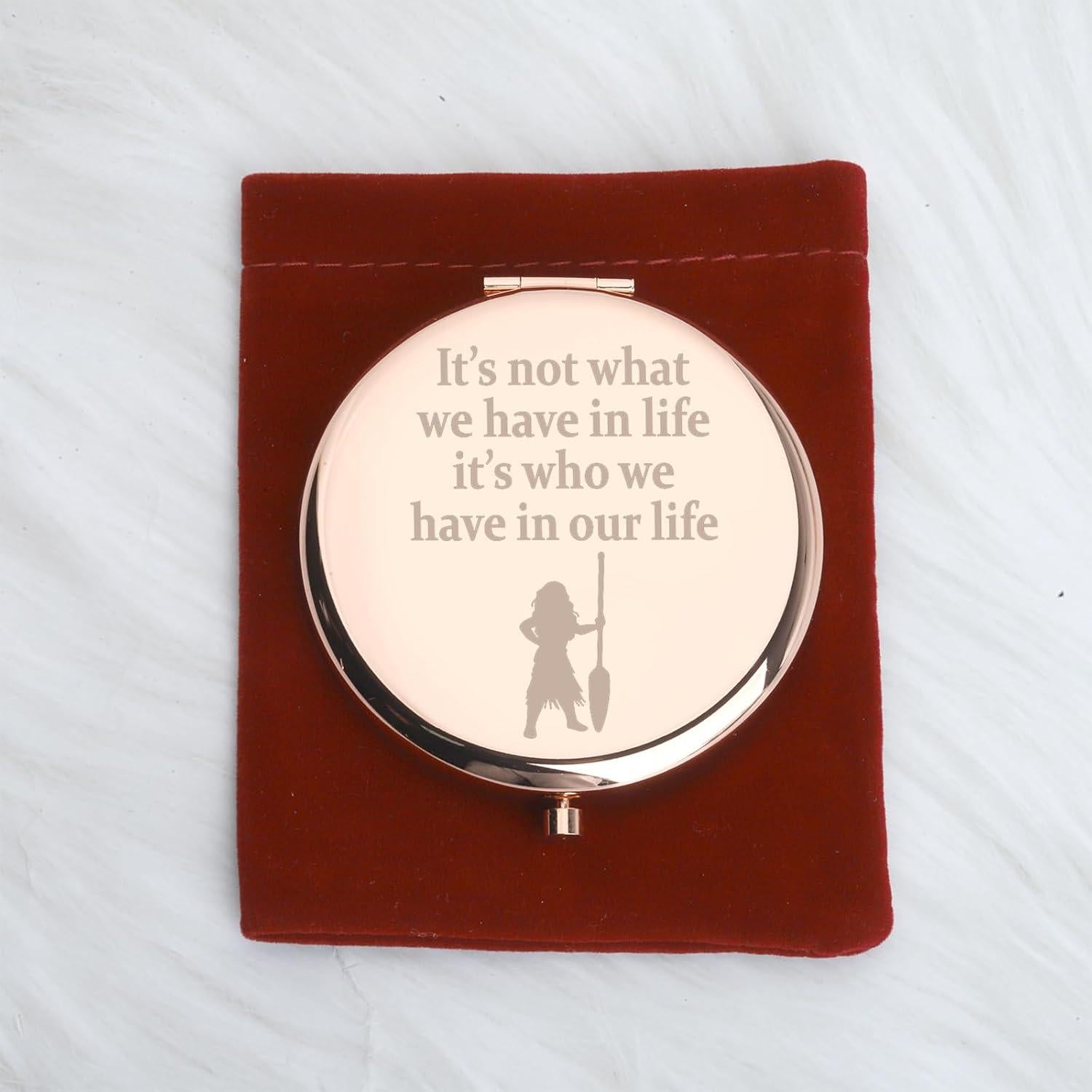 Espejo de Maquillaje WUSUANED Moana 6.5cm Acero Inoxidable