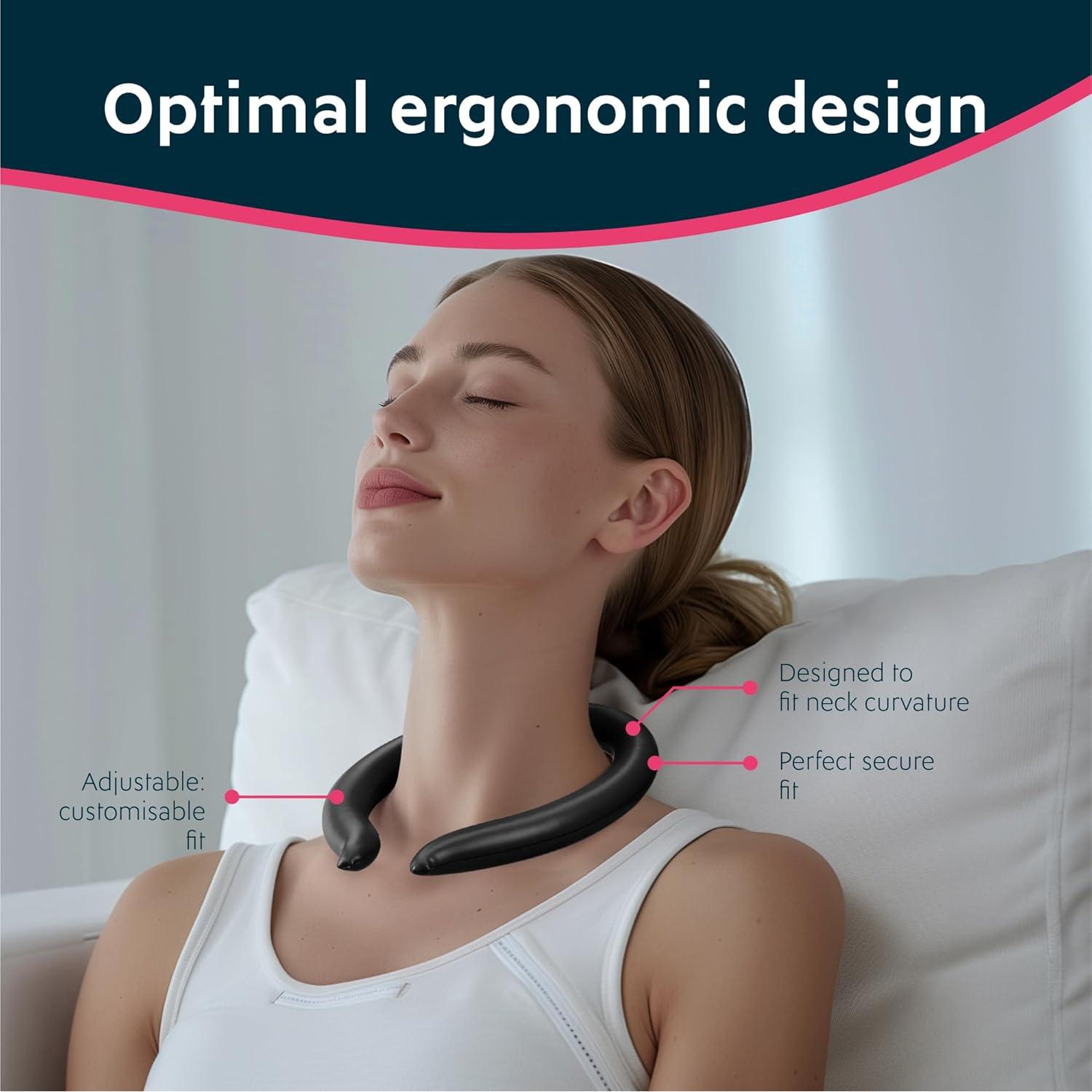 Anillo Enfriador de Cuello Magic Gel - Reutilizable Negro