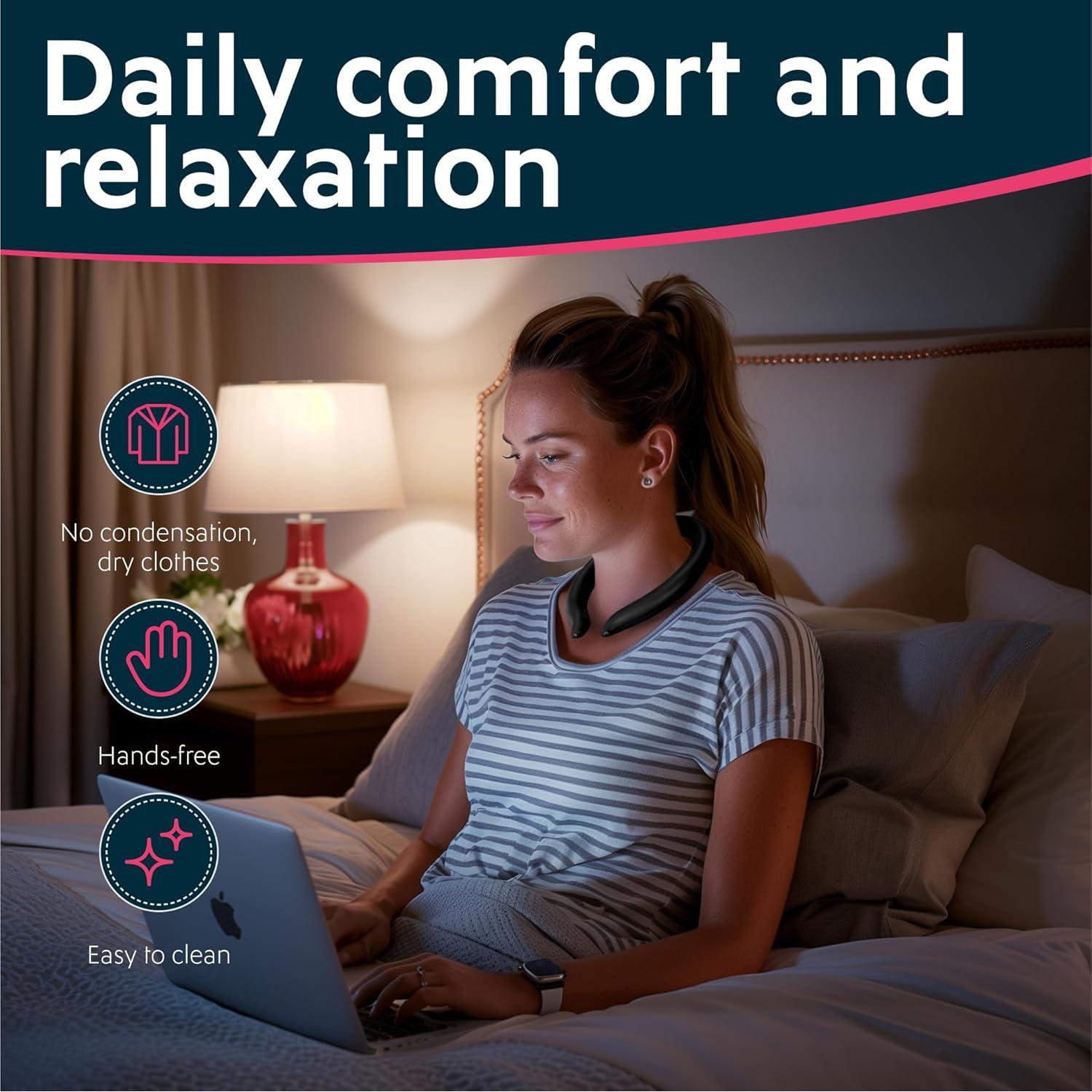 Anillo Enfriador de Cuello Magic Gel - Reutilizable Negro